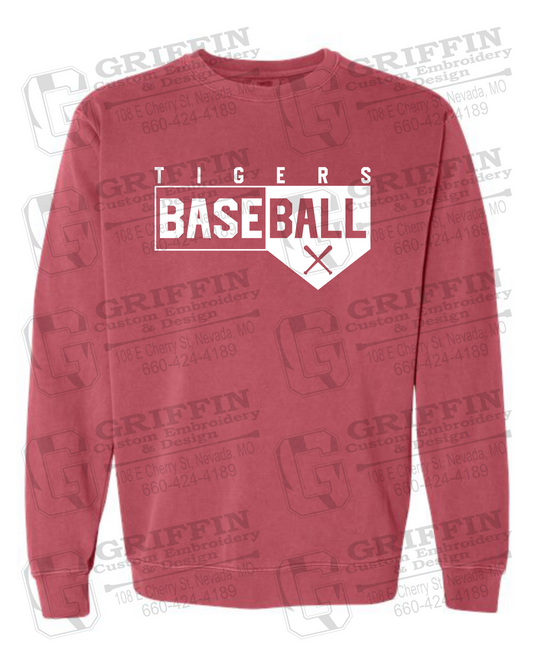 Comfort Colors Crewneck Sweatshirt - Baseball - Nevada Tigers 24-X