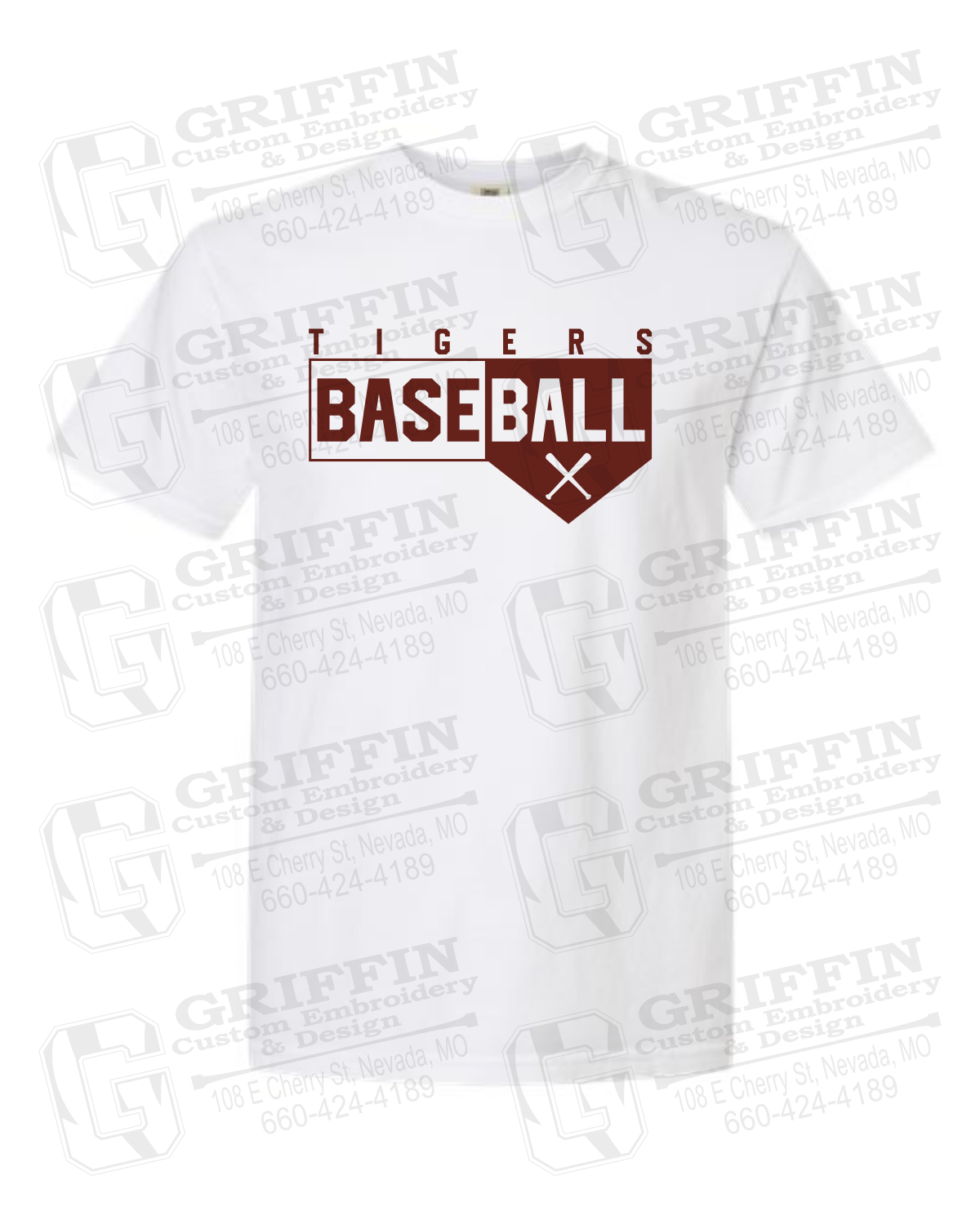 Comfort Colors Short Sleeve T-Shirt - Baseball - Nevada Tigers 24-X