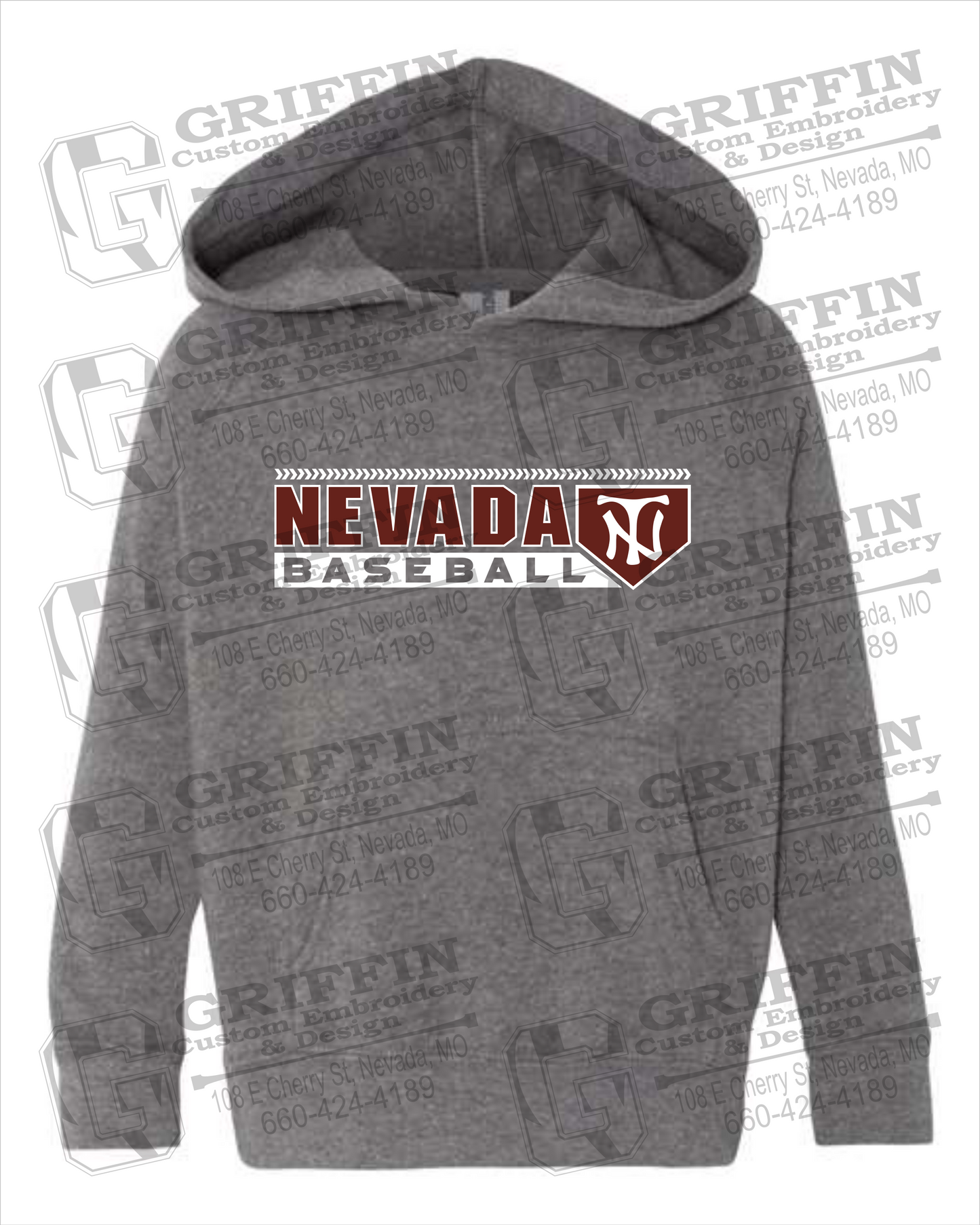 Nevada Tigers 24-Y Toddler Hoodie - Baseball