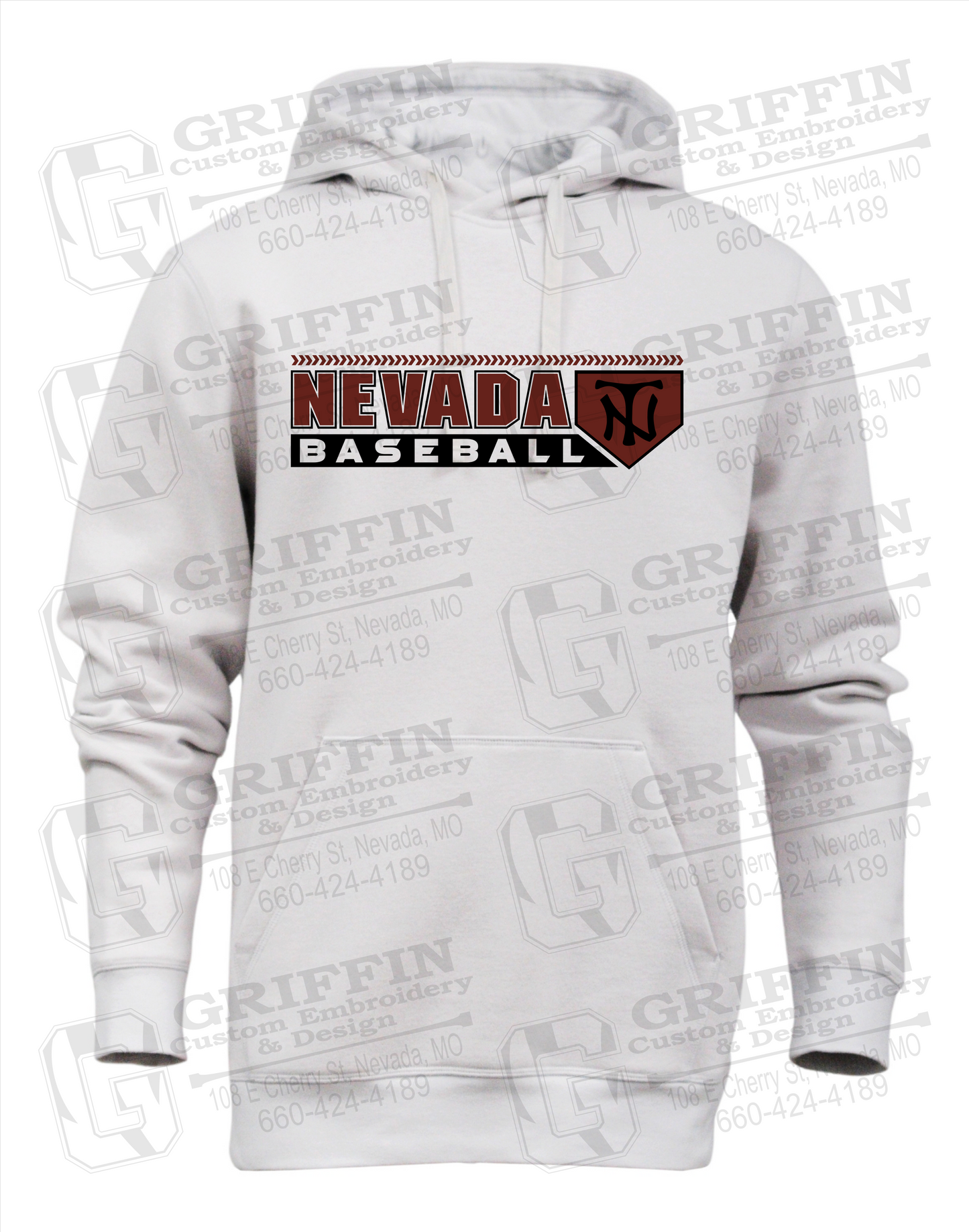 Heavyweight Fleece Hoodie - Baseball - Nevada Tigers 24-Y