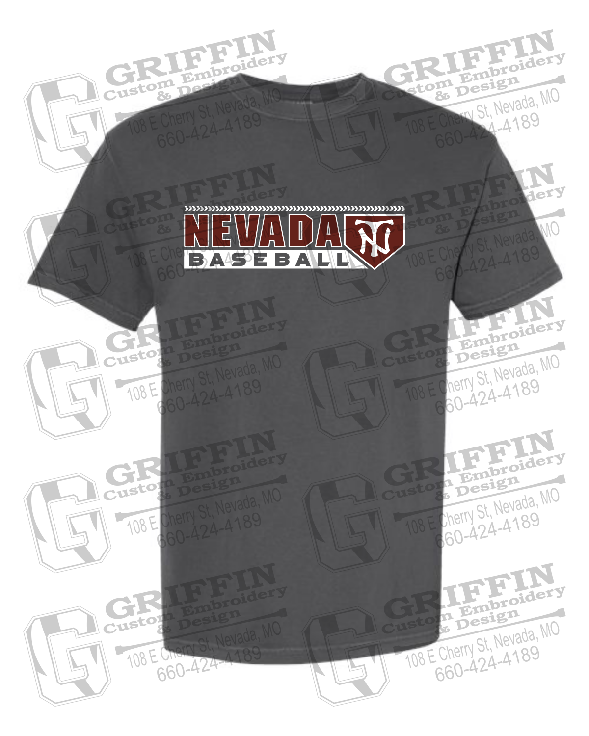 Comfort Colors Short Sleeve T-Shirt - Baseball - Nevada Tigers 24-Y
