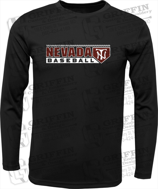 Toddler Dry-Fit Long Sleeve T-Shirt - Baseball - Nevada Tigers 24-Y