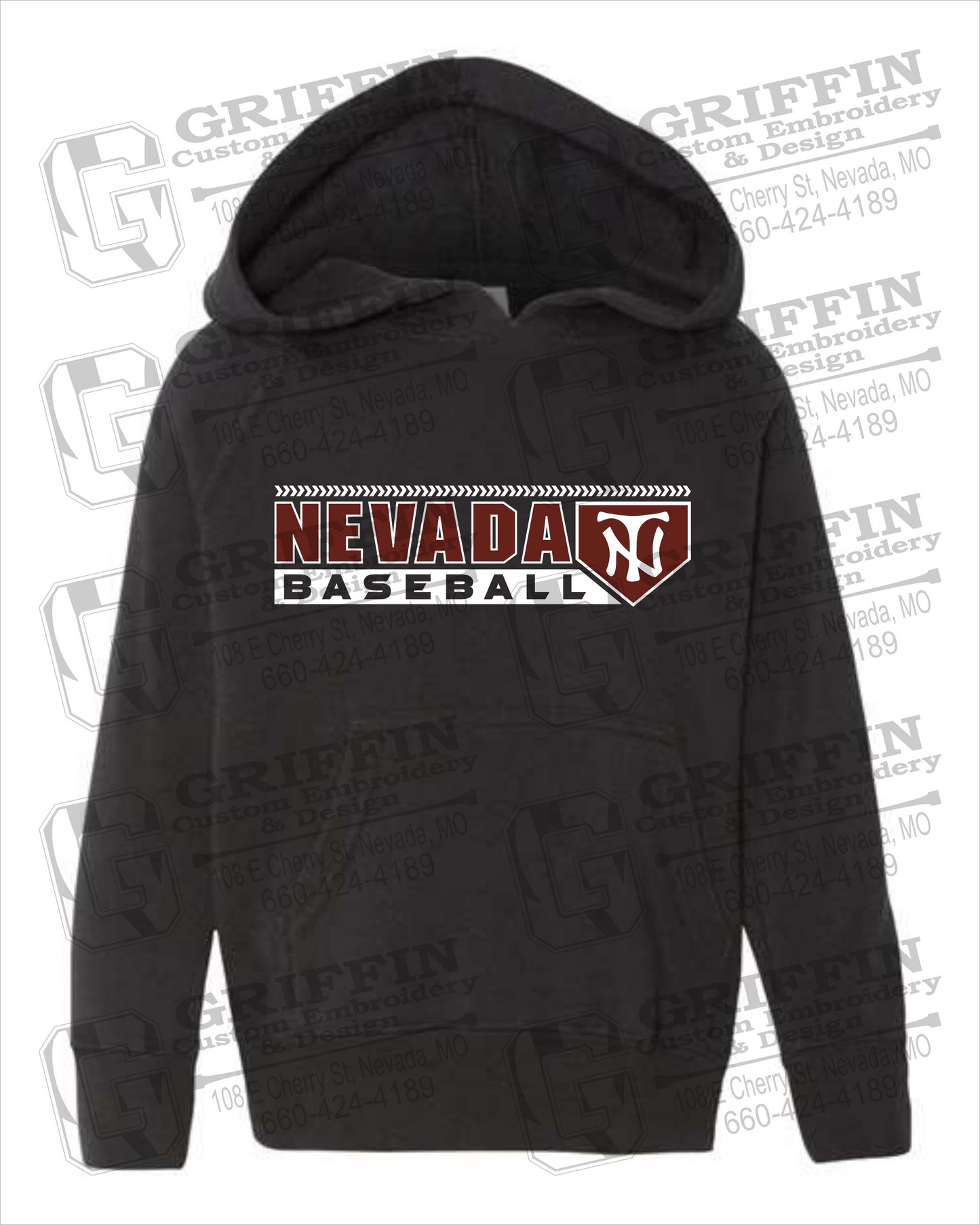 Nevada Tigers 24-Y Toddler Hoodie - Baseball