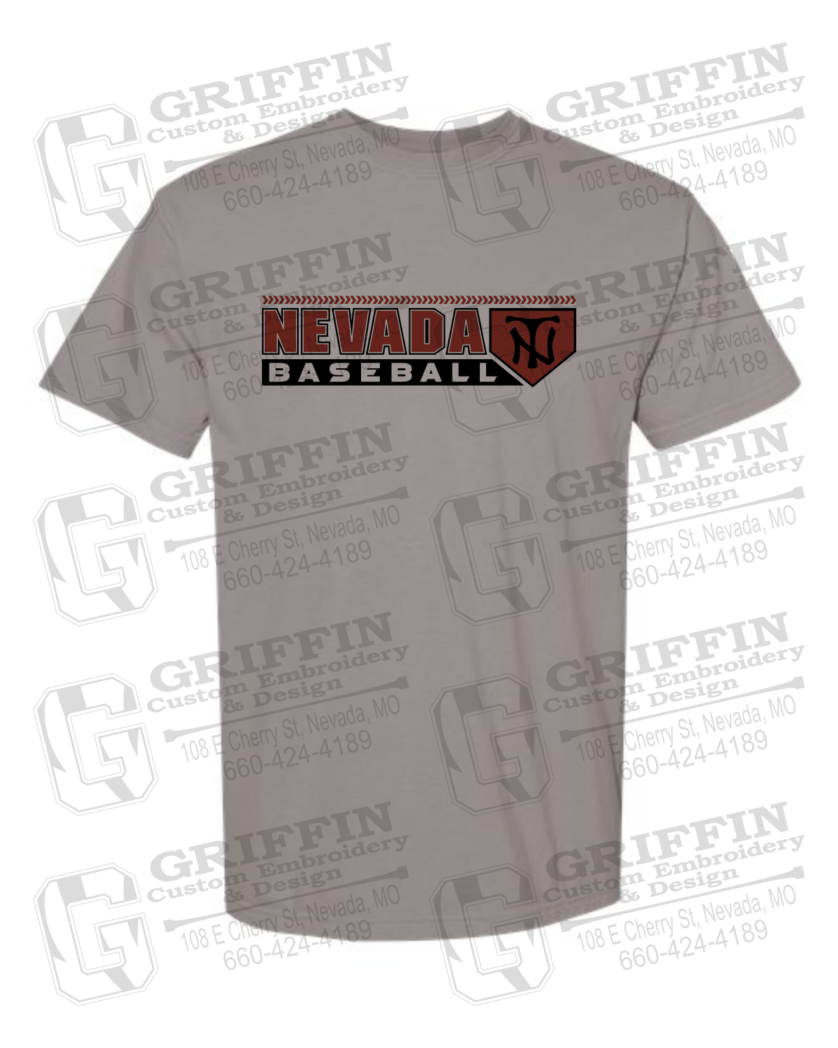 Comfort Colors Short Sleeve T-Shirt - Baseball - Nevada Tigers 24-Y