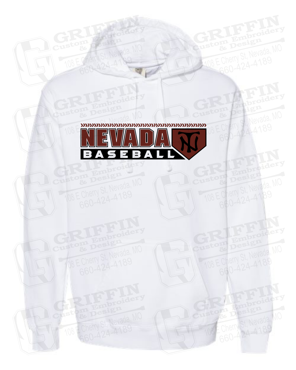 Comfort Colors Hoodie - Baseball - Nevada Tigers 24-Y