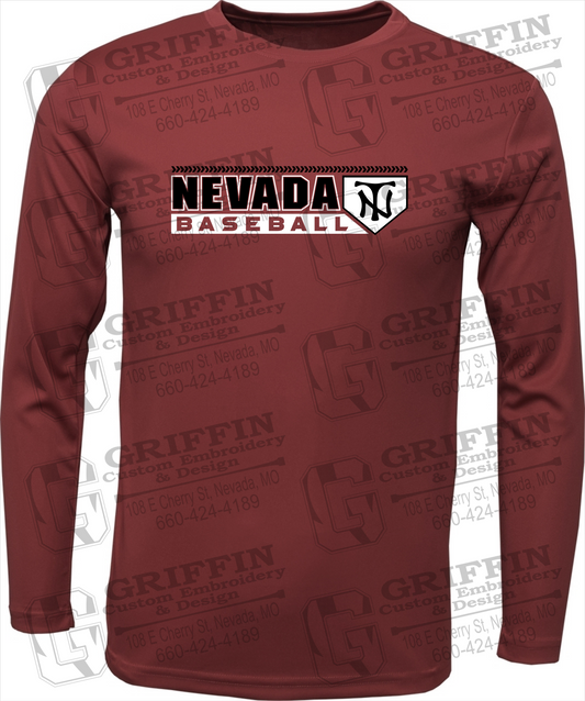 Dry-Fit Long Sleeve T-Shirt - Baseball - Nevada Tigers 24-Y
