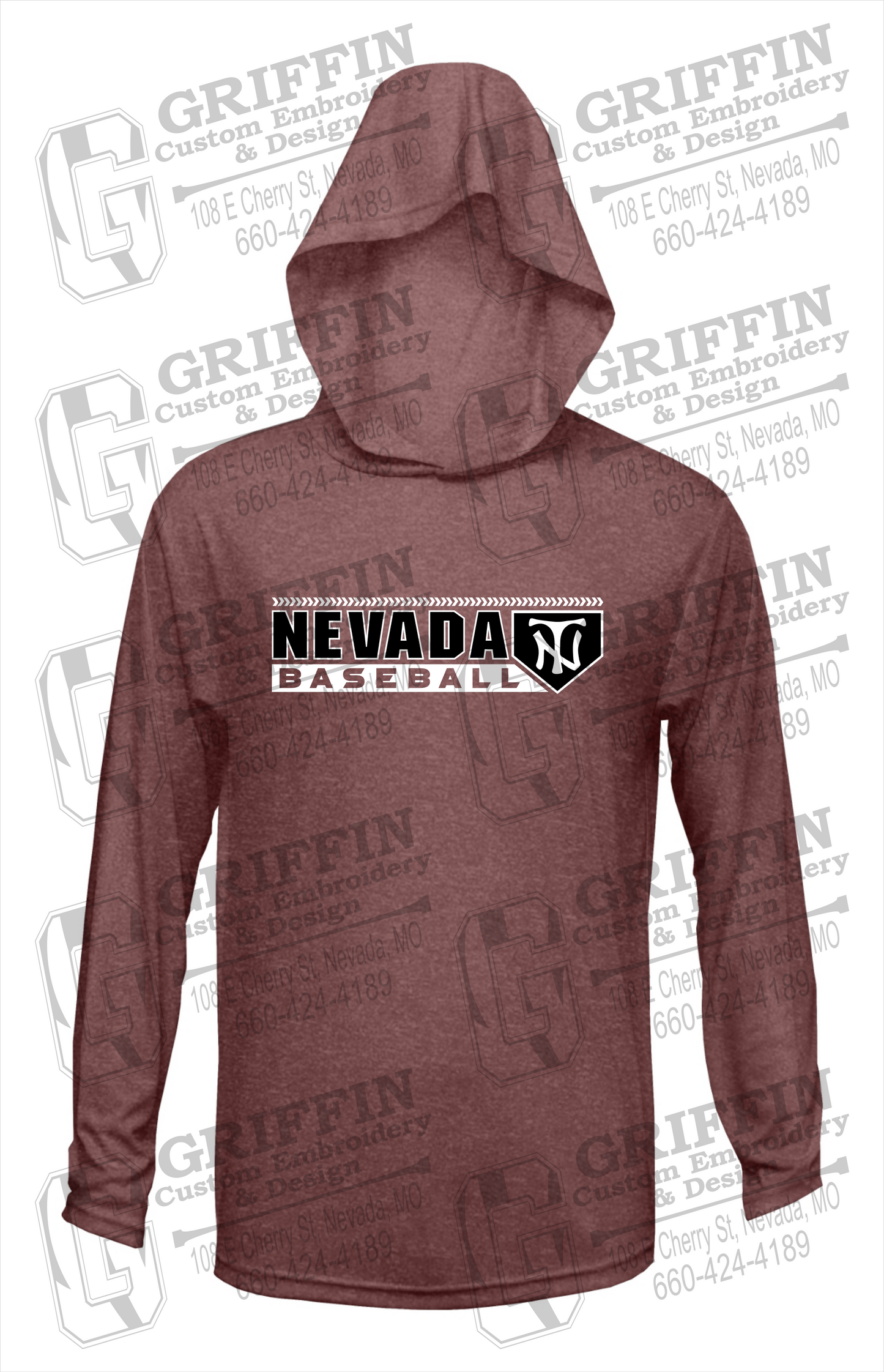 Dry-Fit T-Shirt Hoodie - Baseball - Nevada Tigers 24-Y