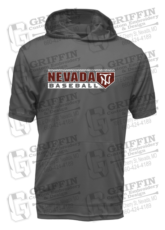 Dry-Fit Short Sleeve T-Shirt Hoodie - Baseball - Nevada Tigers 24-Y