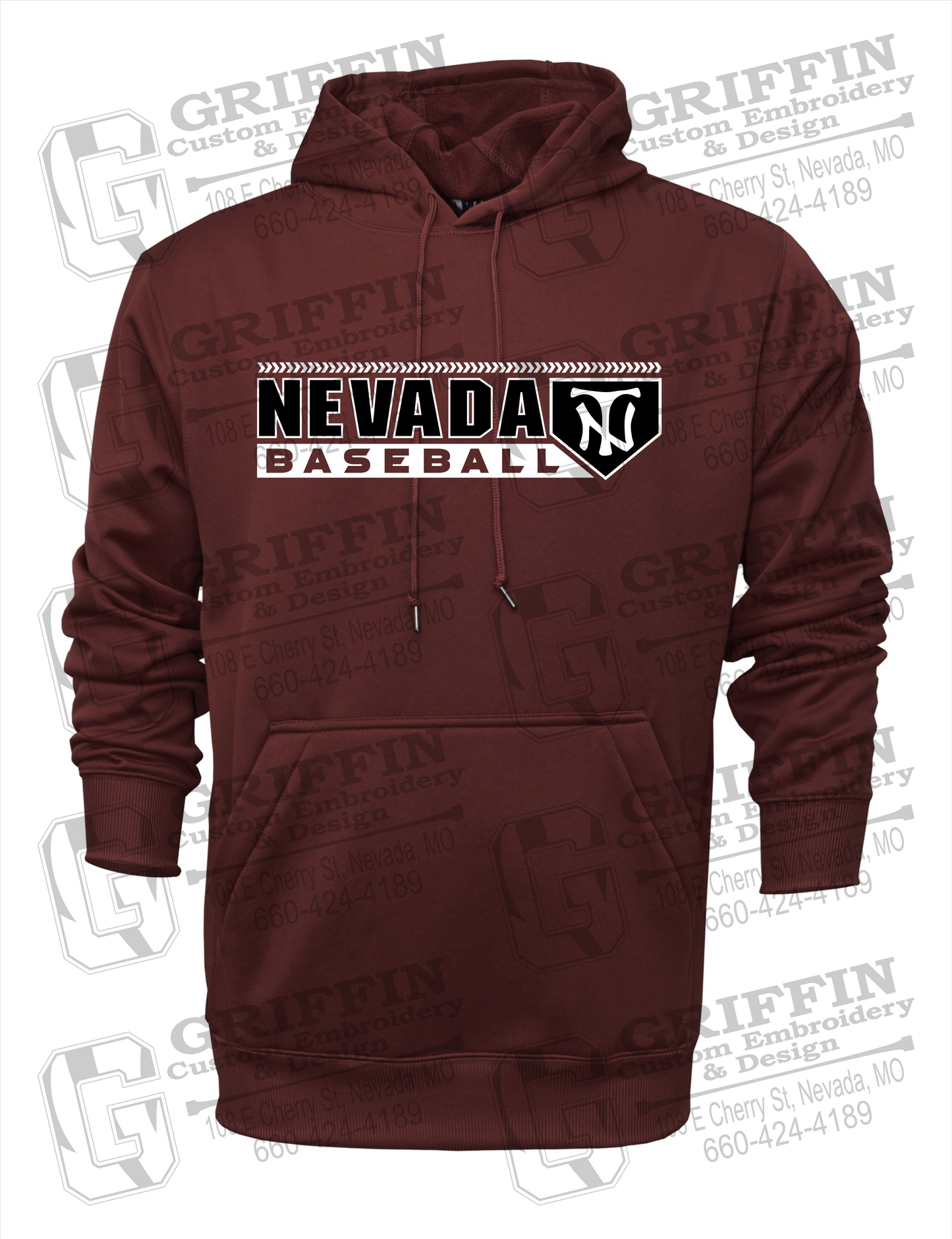 Nevada Tigers 24-Y Youth Hoodie - Baseball