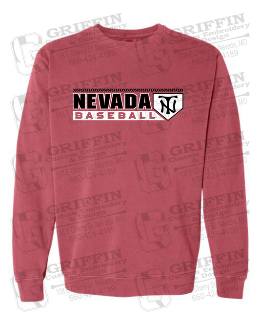 Comfort Colors Crewneck Sweatshirt - Baseball - Nevada Tigers 24-Y