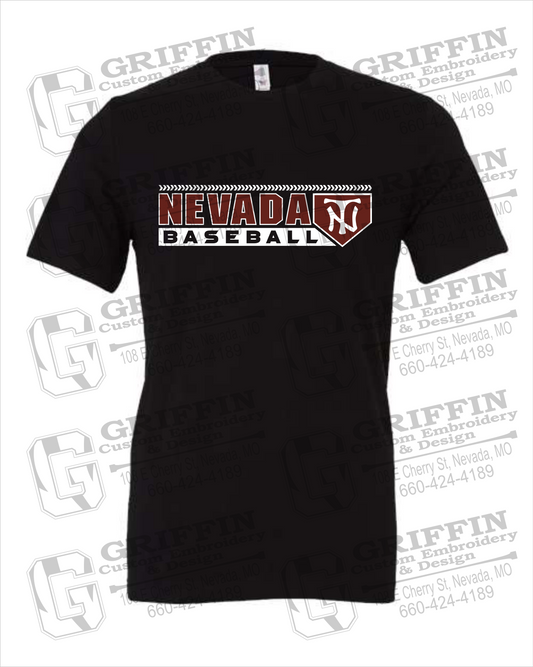 Nevada Tigers 24-Y 100% Cotton Short Sleeve T-Shirt - Baseball