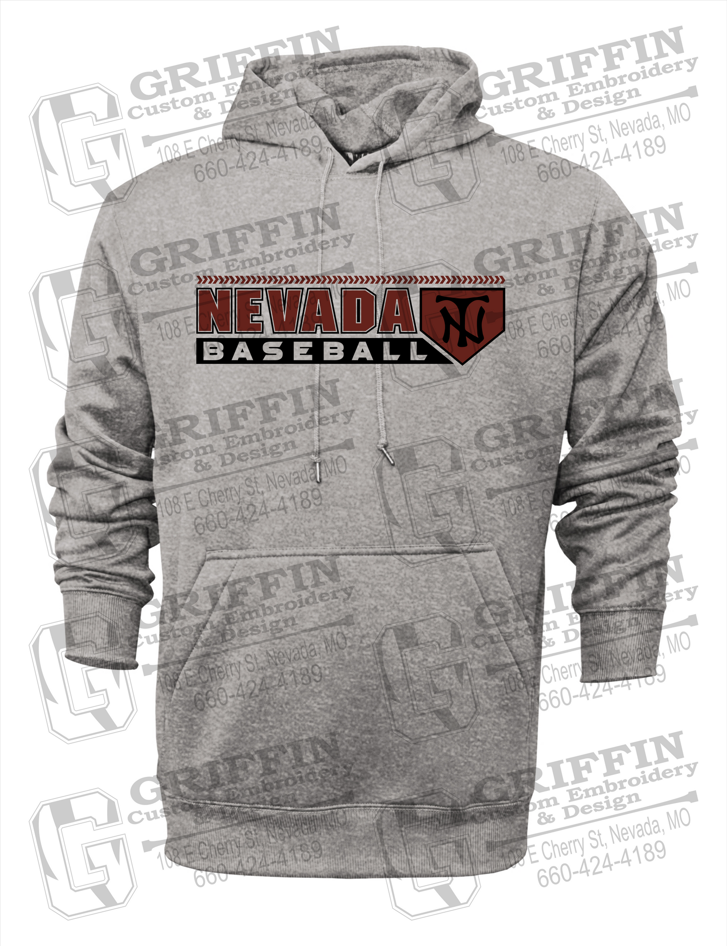 Nevada Tigers 24-Y Youth Hoodie - Baseball