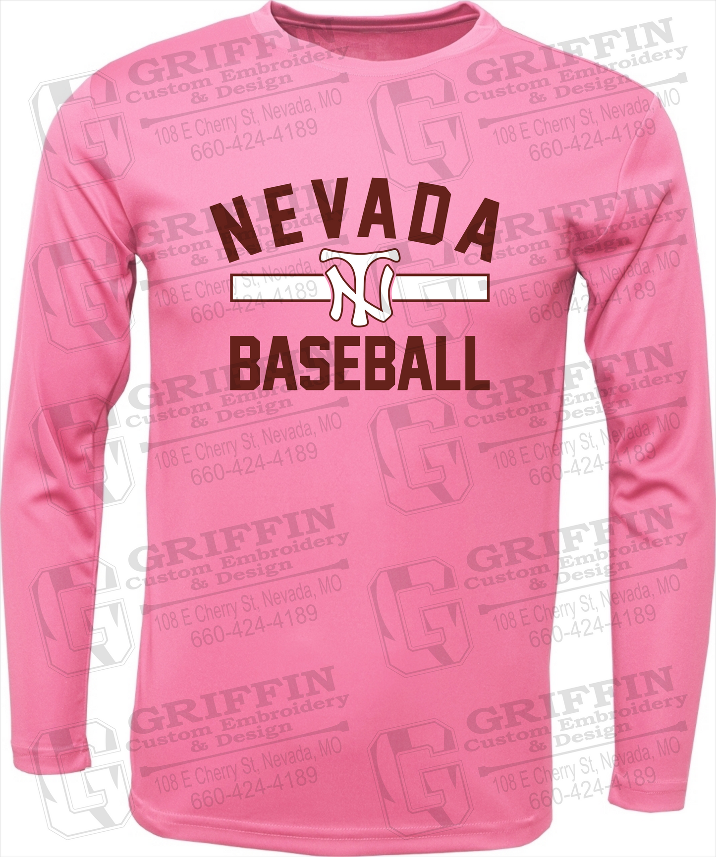 Toddler Dry-Fit Long Sleeve T-Shirt - Baseball - Nevada Tigers 24-Z