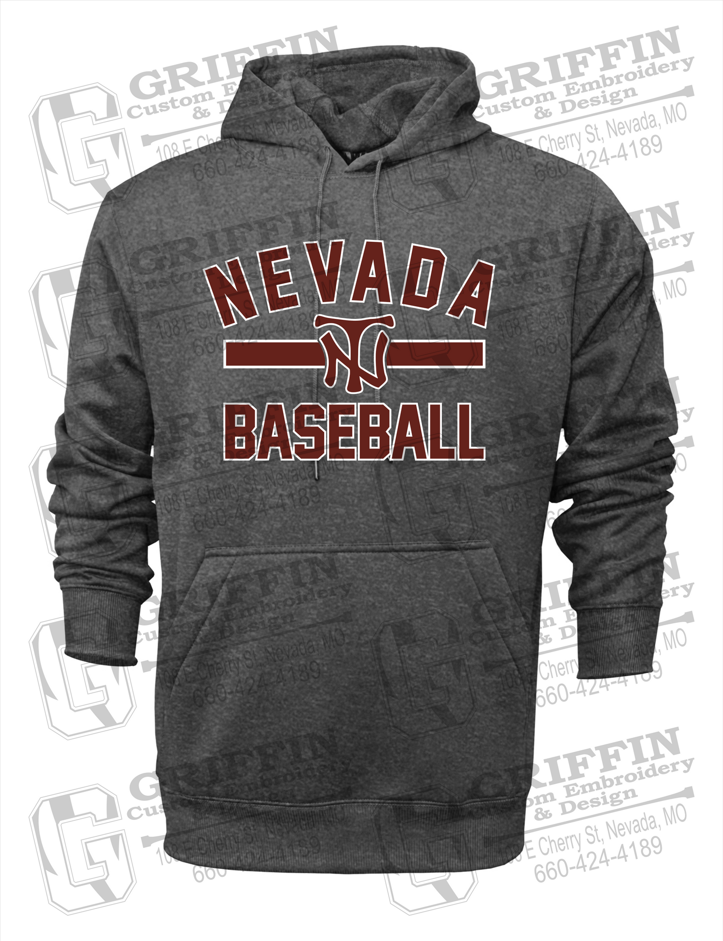 Nevada Tigers 24-Z Hoodie - Baseball