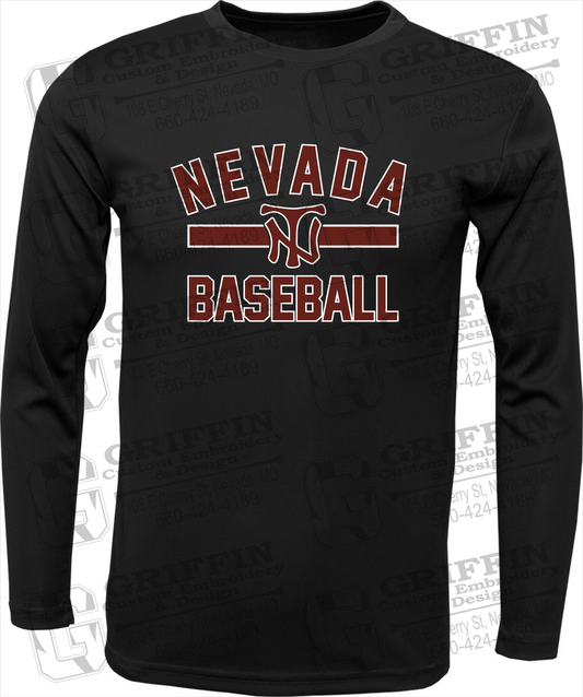 Dry-Fit Long Sleeve T-Shirt - Baseball - Nevada Tigers 24-Z