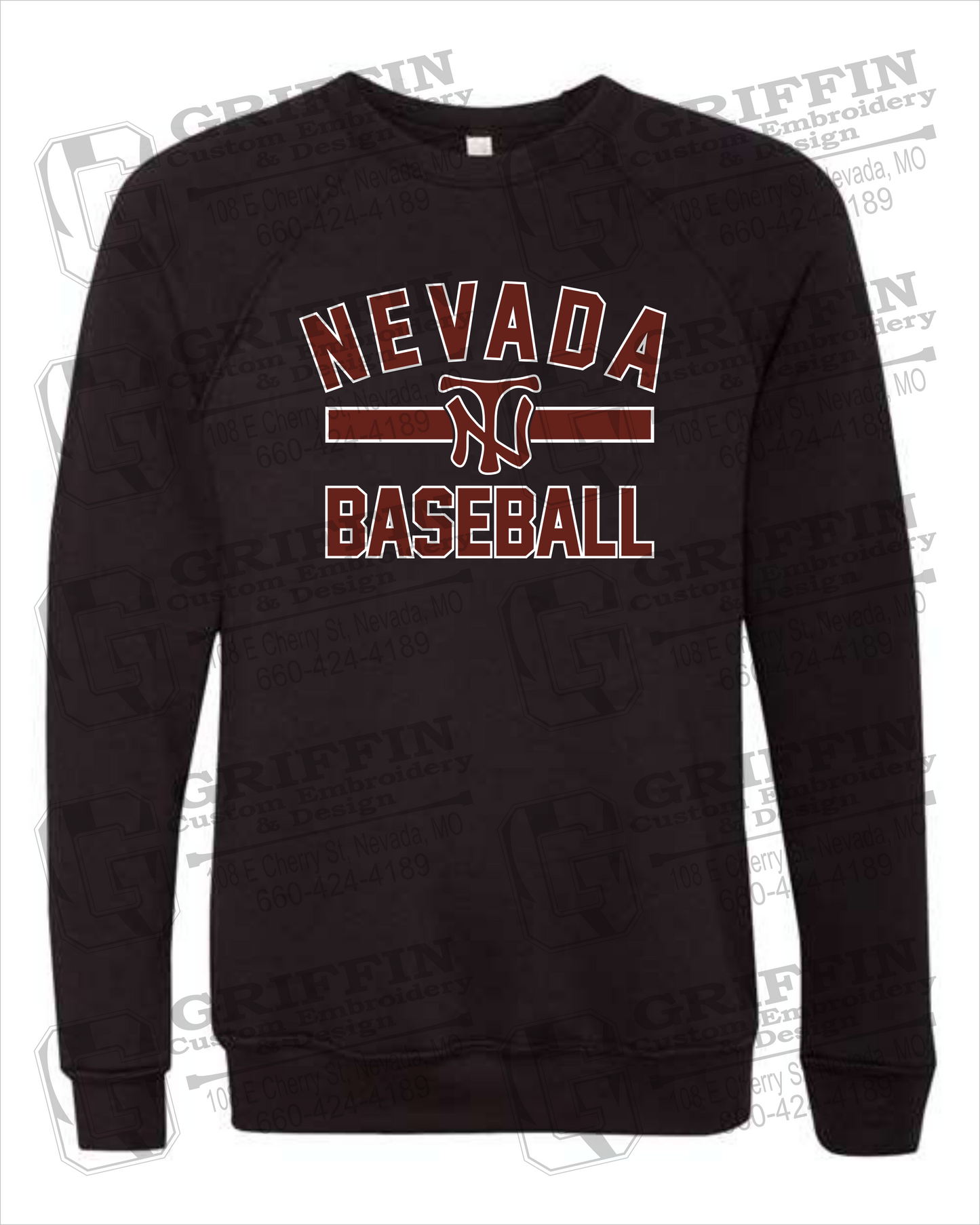 Nevada Tigers 24-Z Sponge Fleece Sweatshirt - Baseball