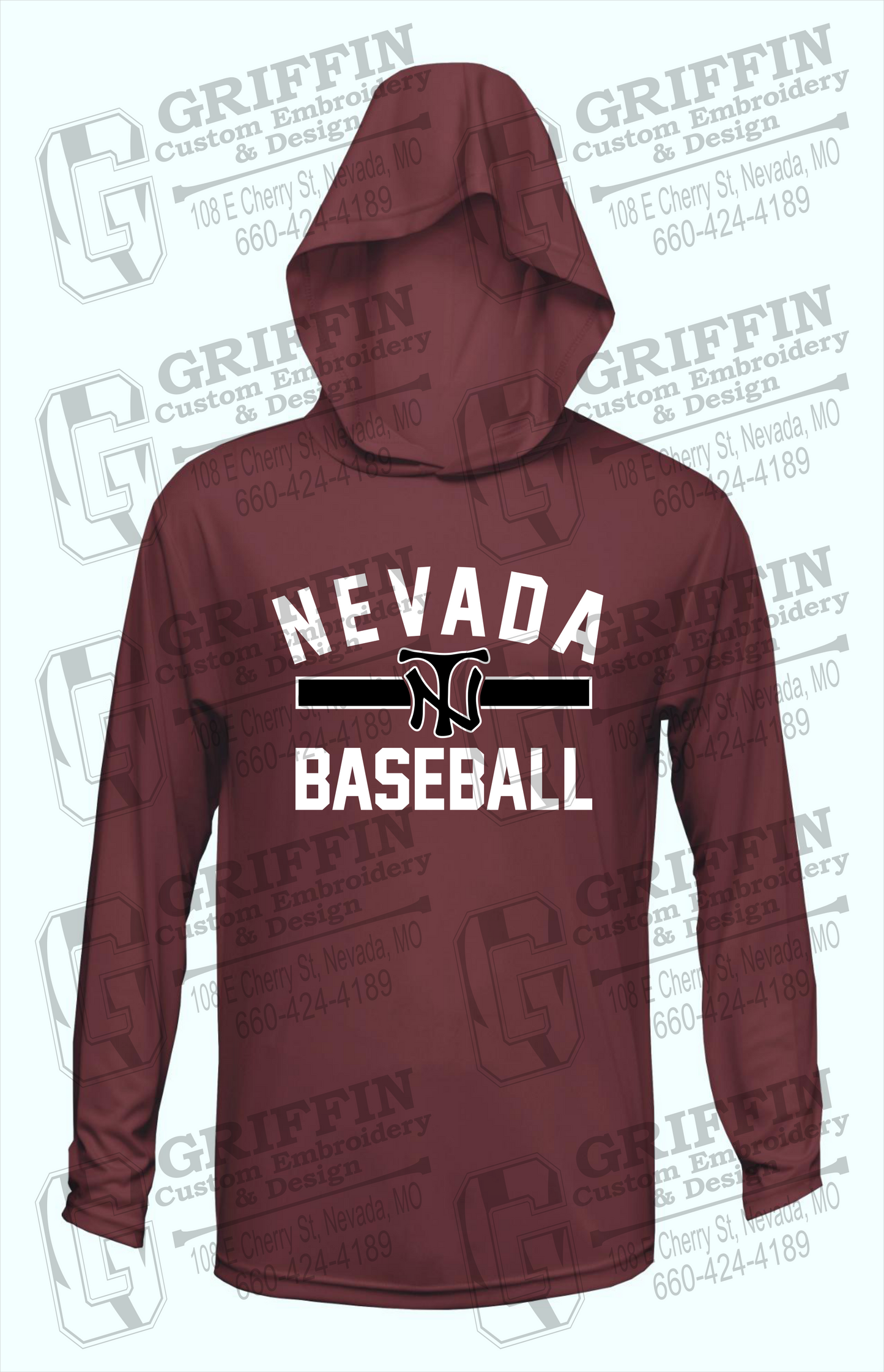 Dry-Fit T-Shirt Hoodie - Baseball - Nevada Tigers 24-Z