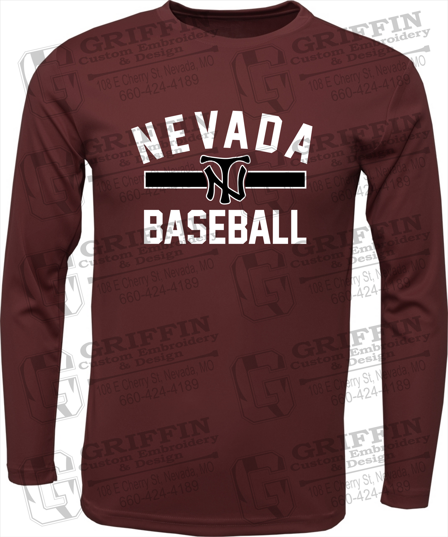 Dry-Fit Long Sleeve T-Shirt - Baseball - Nevada Tigers 24-Z