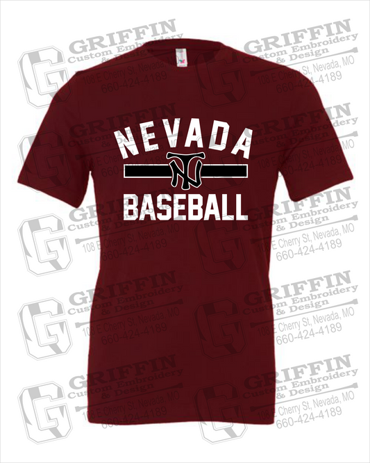 Nevada Tigers 24-Z 100% Cotton Short Sleeve T-Shirt - Baseball