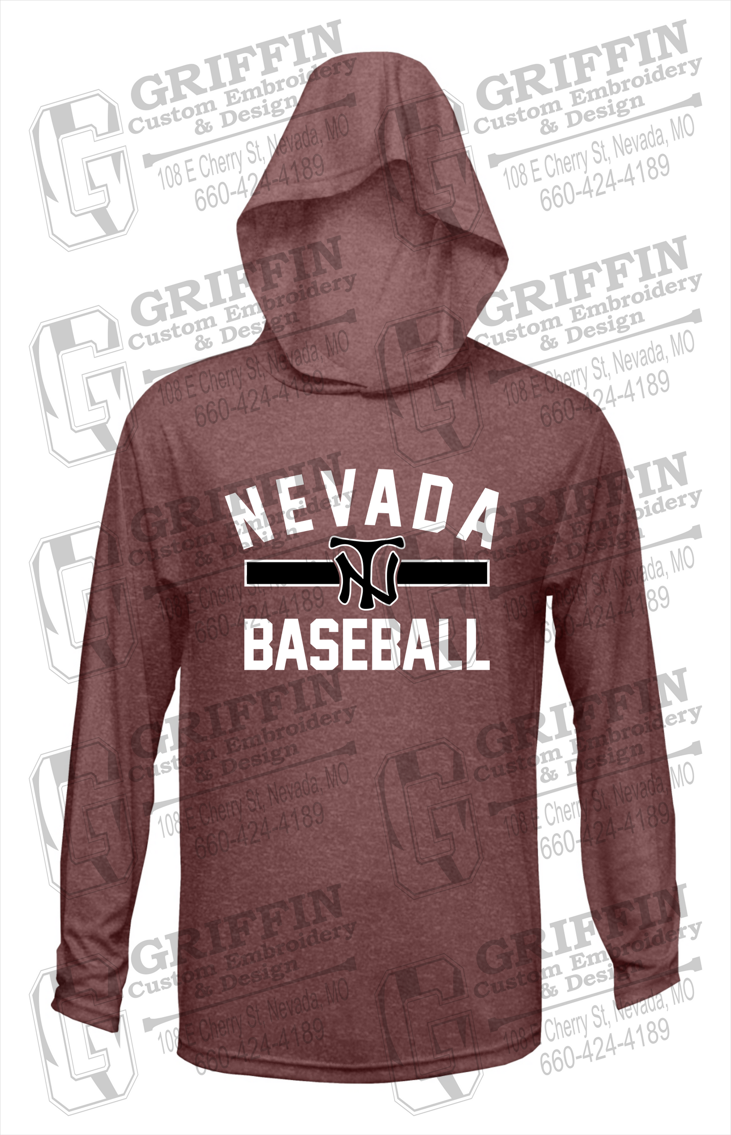 Dry-Fit T-Shirt Hoodie - Baseball - Nevada Tigers 24-Z