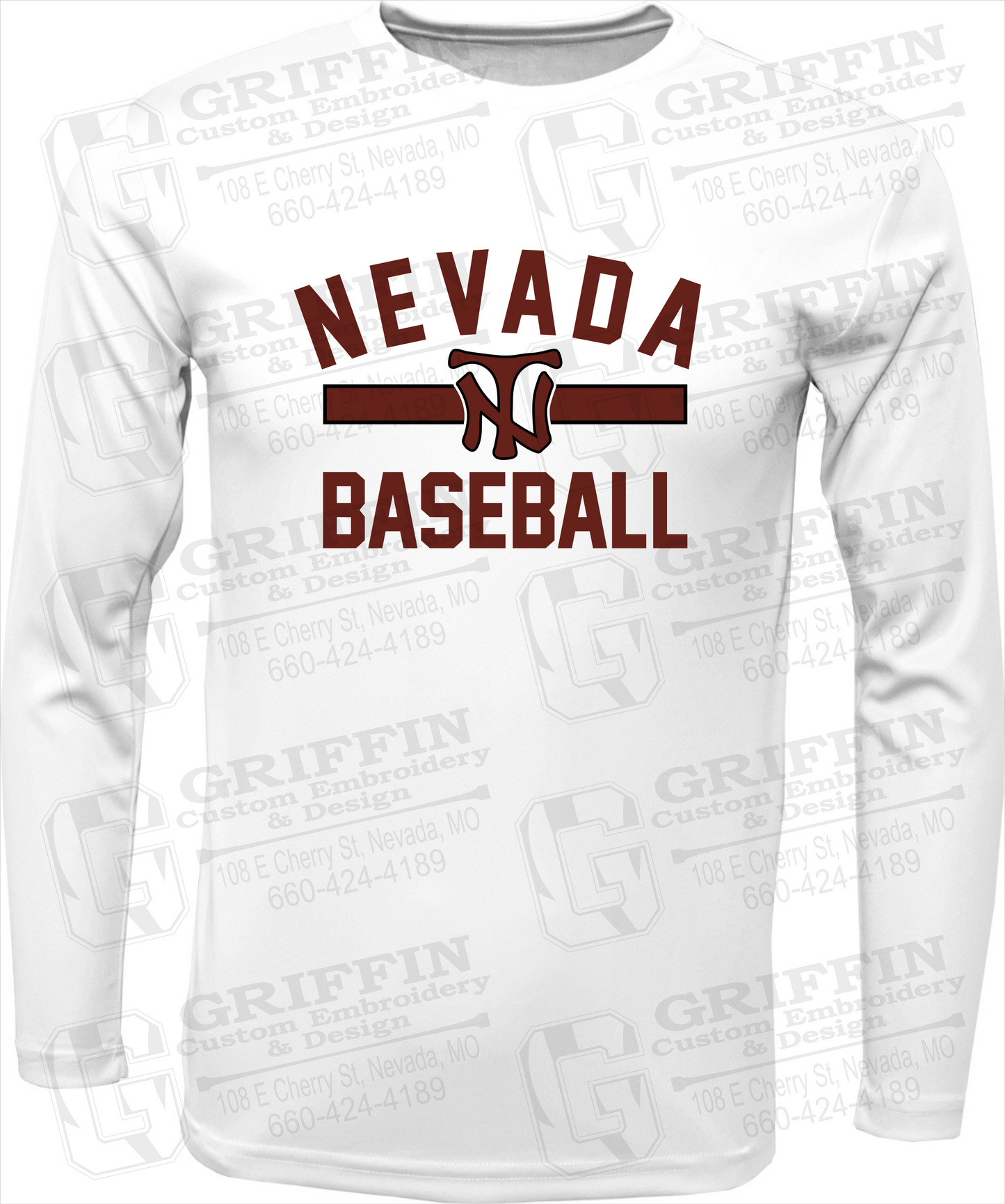 Dry-Fit Long Sleeve T-Shirt - Baseball - Nevada Tigers 24-Z