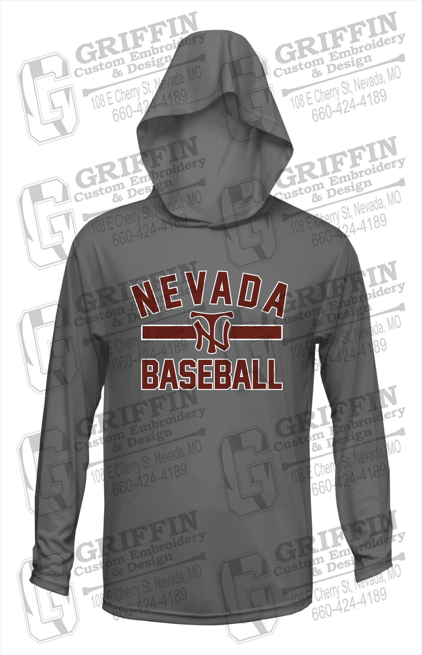 Dry-Fit T-Shirt Hoodie - Baseball - Nevada Tigers 24-Z