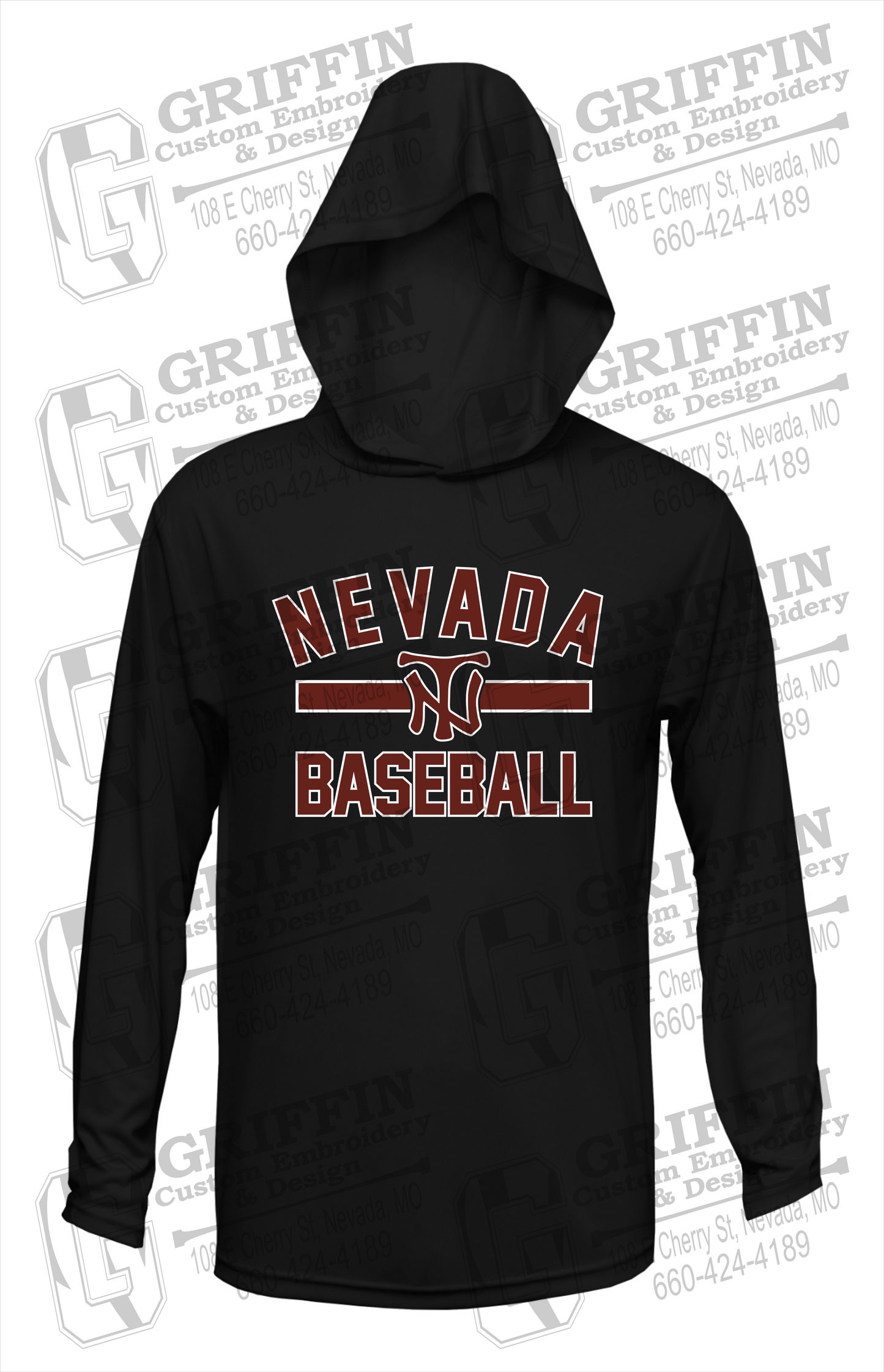 Dry-Fit T-Shirt Hoodie - Baseball - Nevada Tigers 24-Z