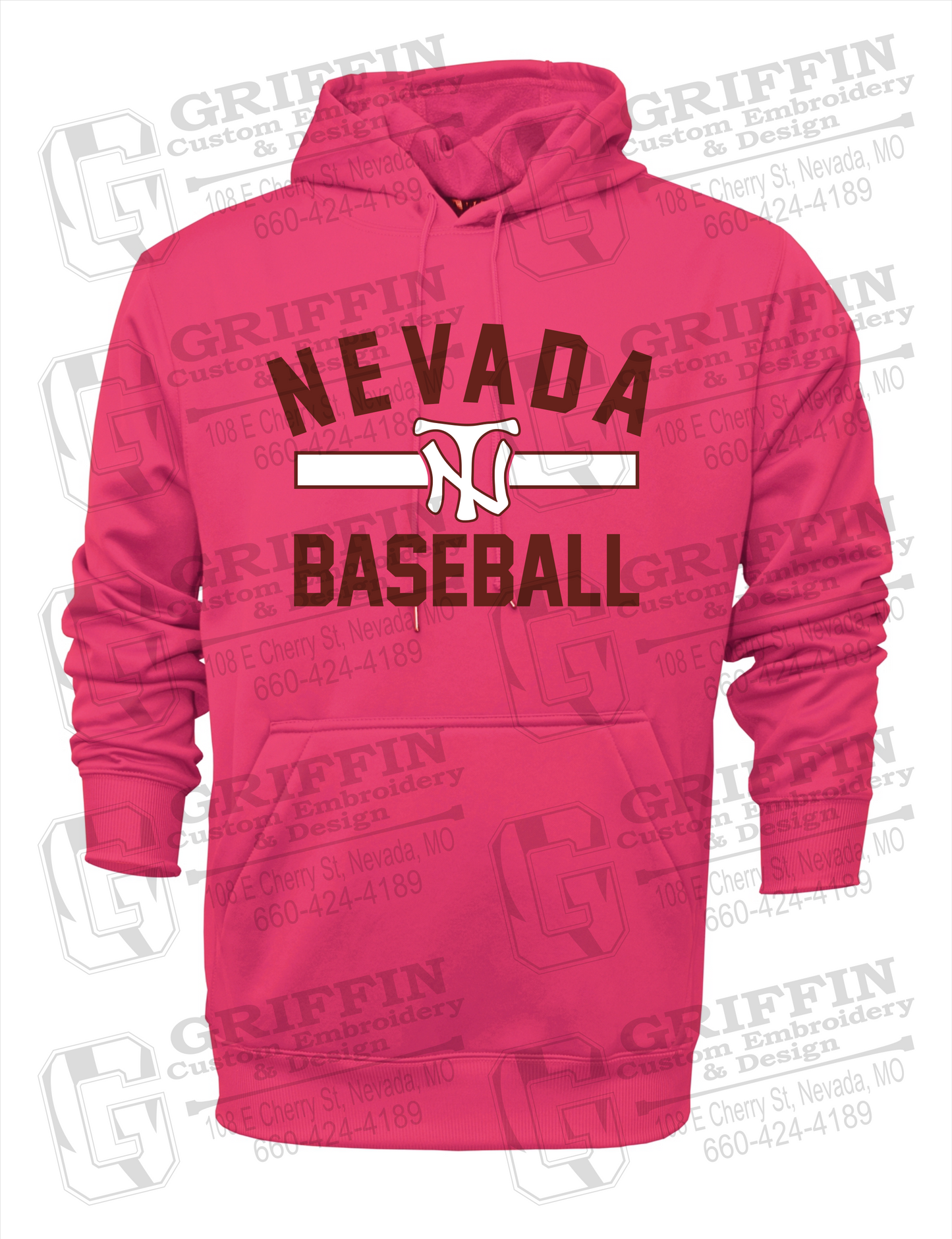 Performance Fleece Hoodie - Baseball - Nevada Tigers 24-Z