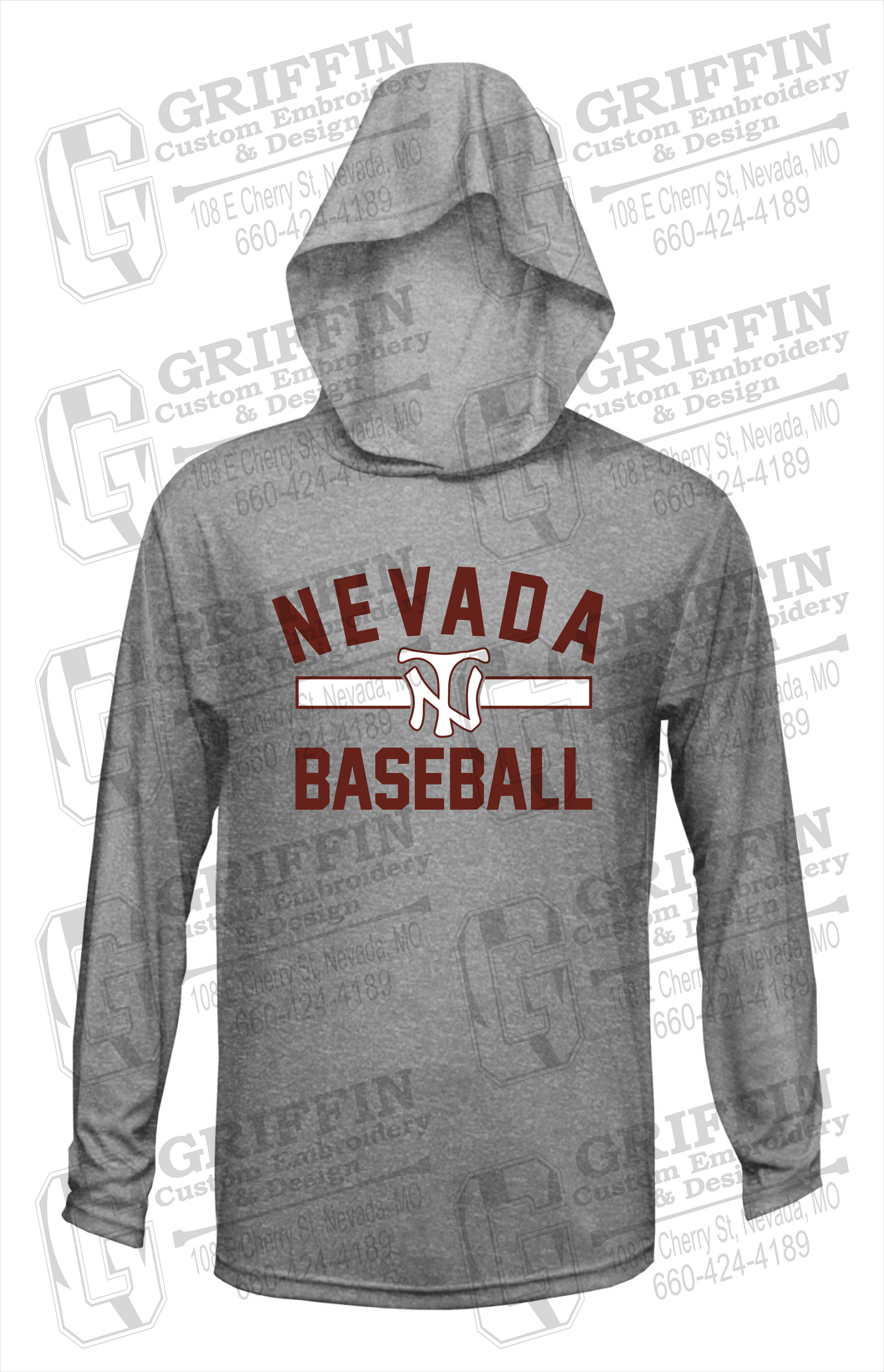 Dry-Fit T-Shirt Hoodie - Baseball - Nevada Tigers 24-Z