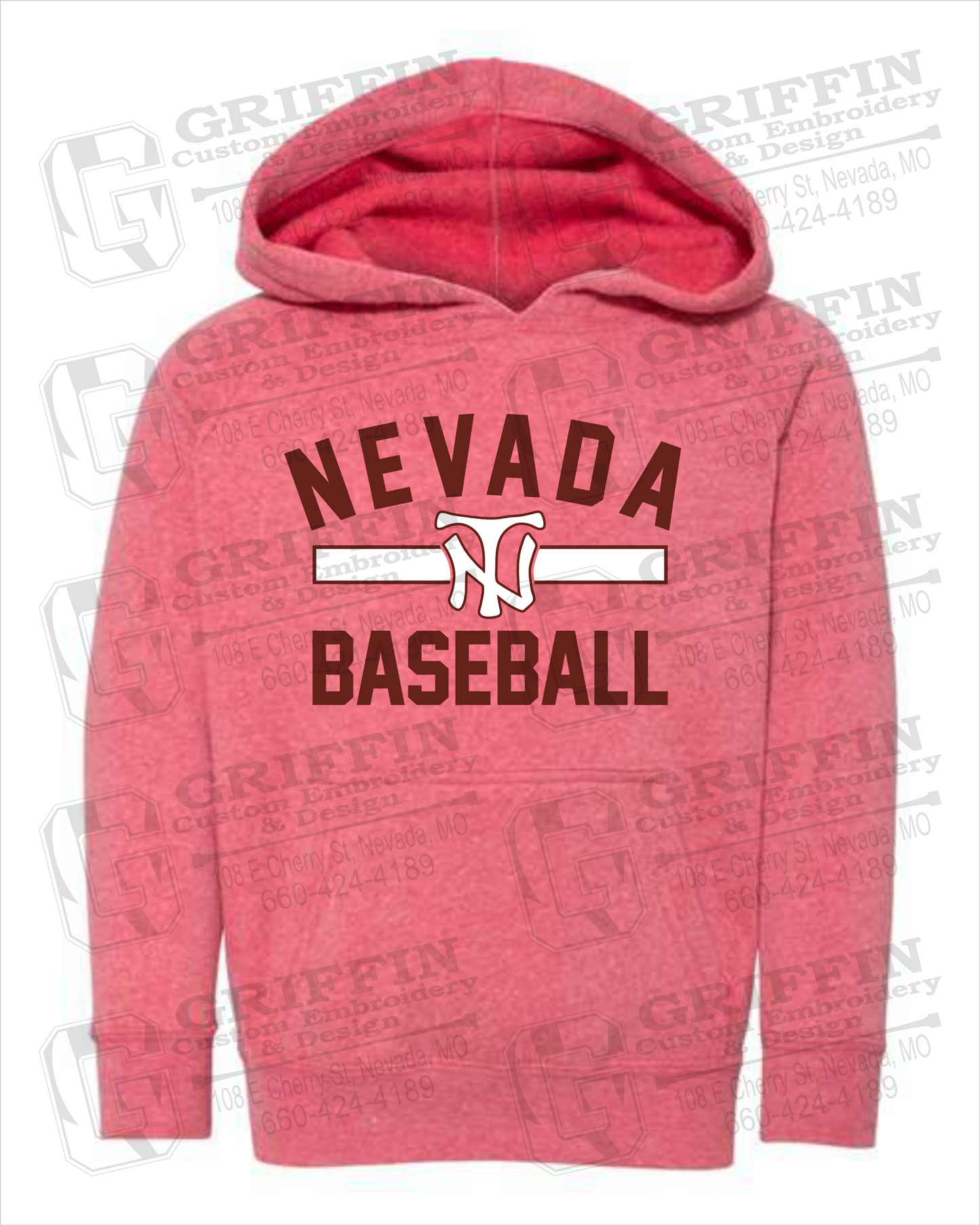 Nevada Tigers 24-Z Toddler Hoodie - Baseball