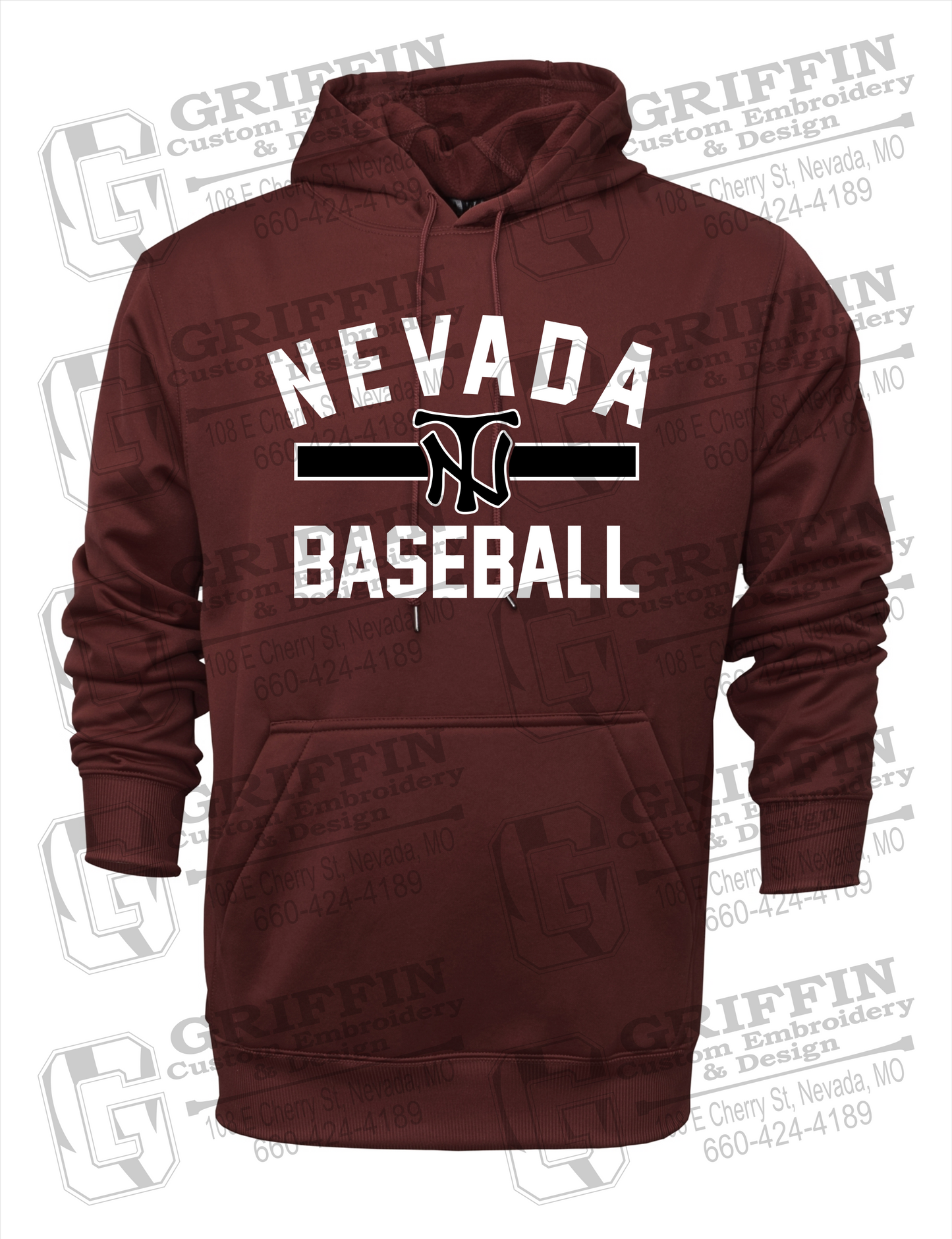 Nevada Tigers 24-Z Hoodie - Baseball