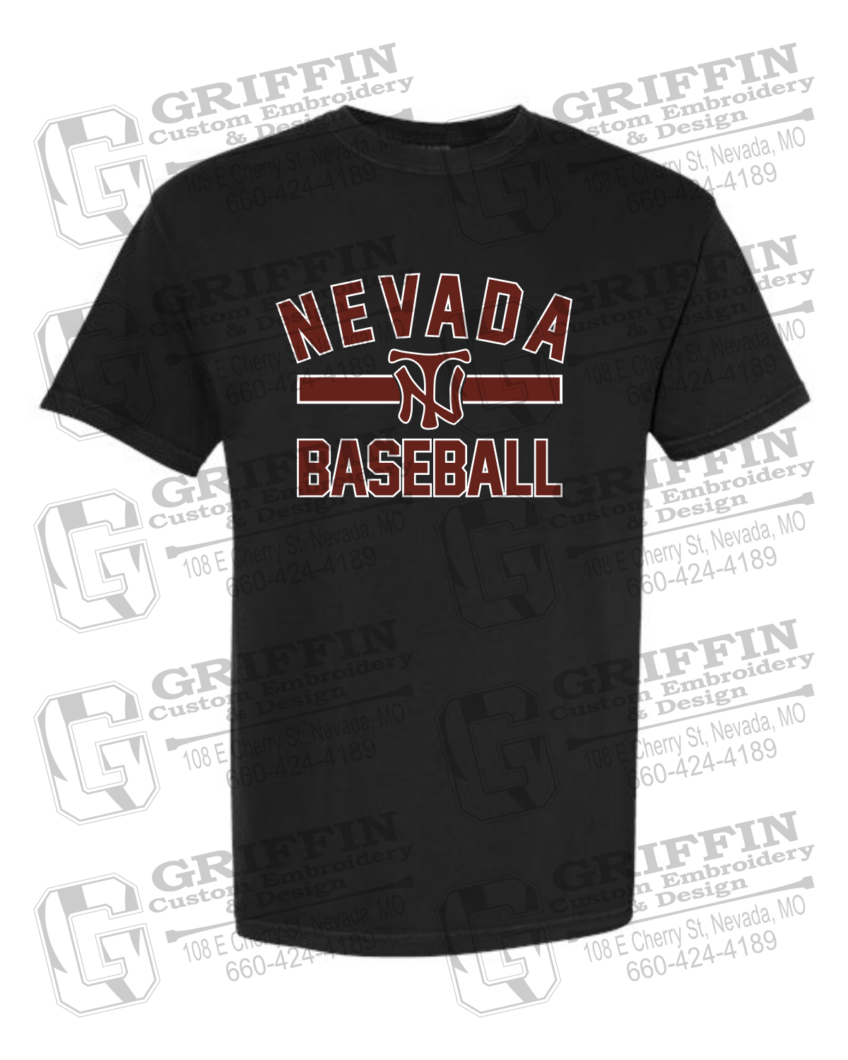 Comfort Colors Short Sleeve T-Shirt - Baseball - Nevada Tigers 24-Z