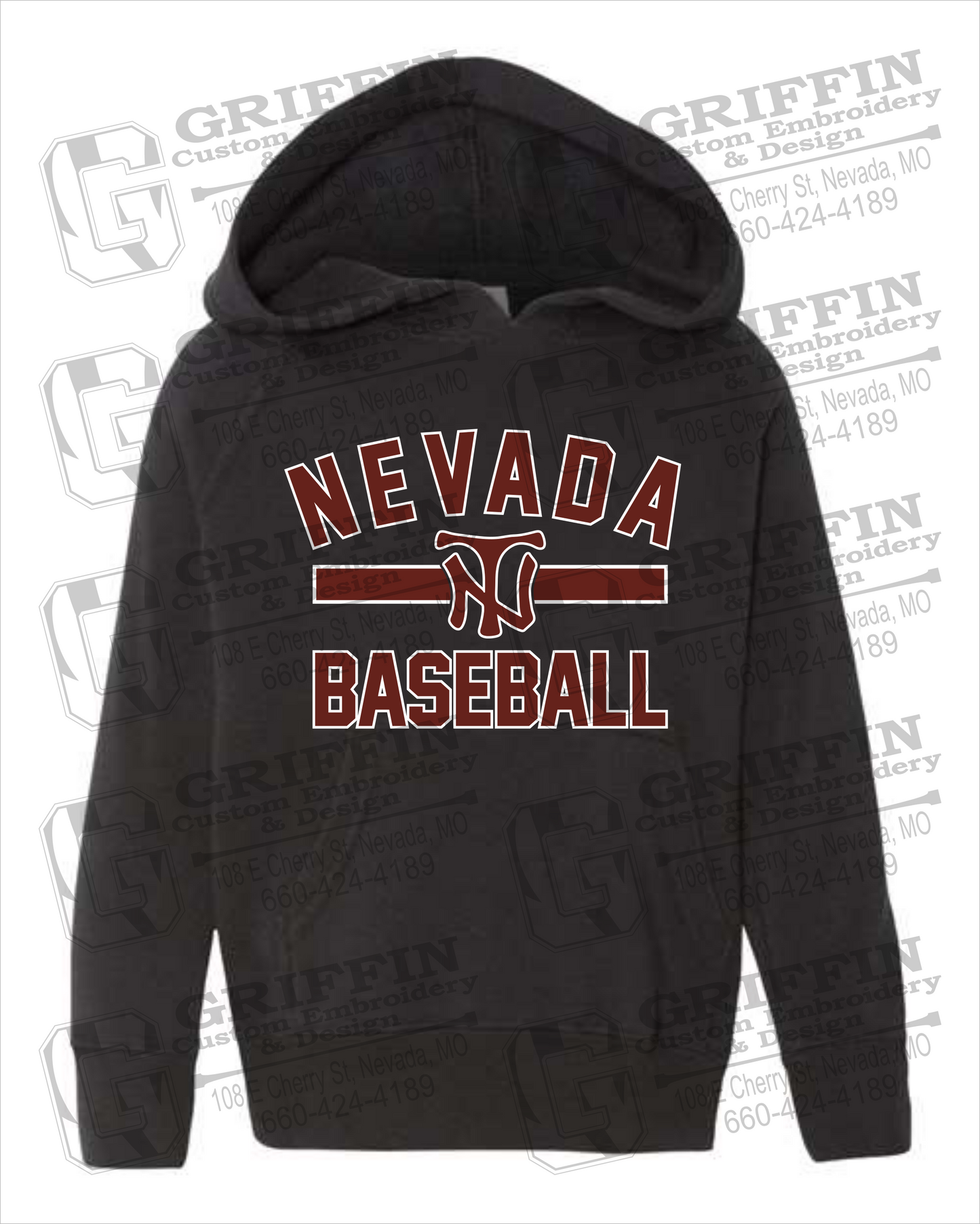 Nevada Tigers 24-Z Toddler Hoodie - Baseball