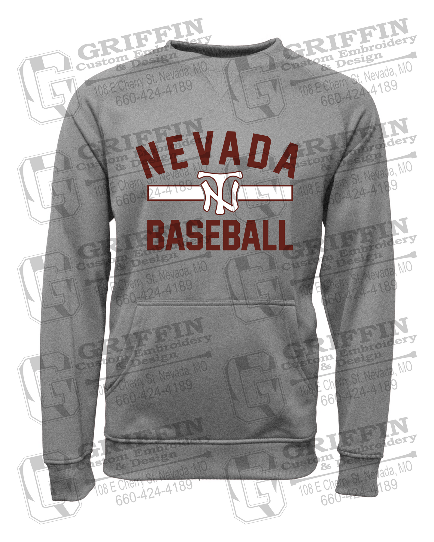 Nevada Tigers 24-Z Sweatshirt - Baseball