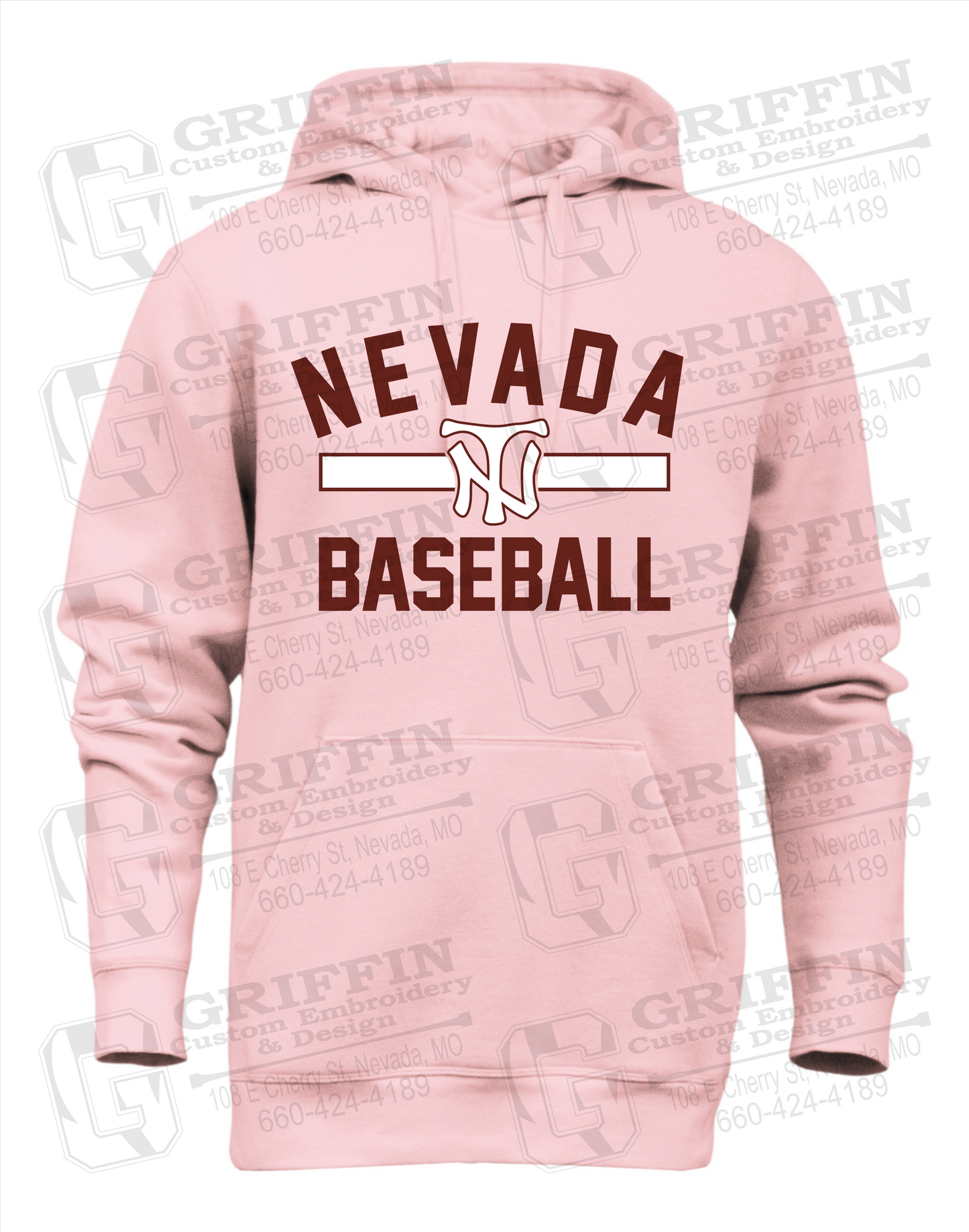 Heavyweight Fleece Hoodie - Baseball - Nevada Tigers 24-Z