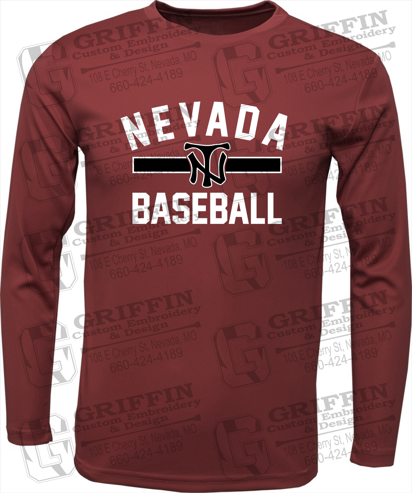 Dry-Fit Long Sleeve T-Shirt - Baseball - Nevada Tigers 24-Z