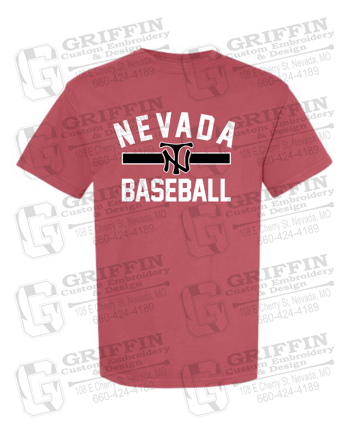 Comfort Colors Short Sleeve T-Shirt - Baseball - Nevada Tigers 24-Z