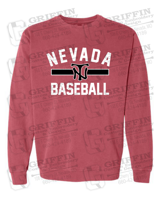 Comfort Colors Crewneck Sweatshirt - Baseball - Nevada Tigers 24-Z