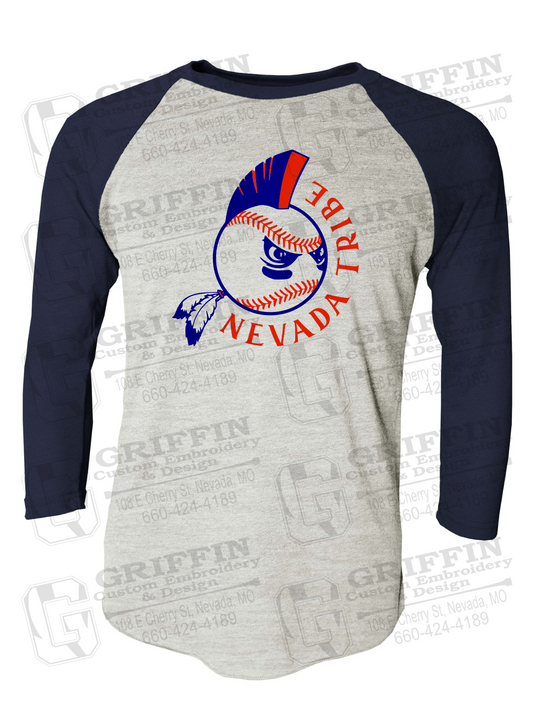 Tri-Blend Raglan Sleeve T-Shirt - Tribe Baseball 25-A