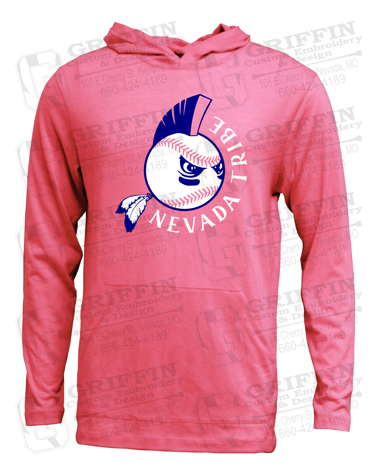 Soft-Tek T-Shirt Hoodie - Tribe Baseball 25-A
