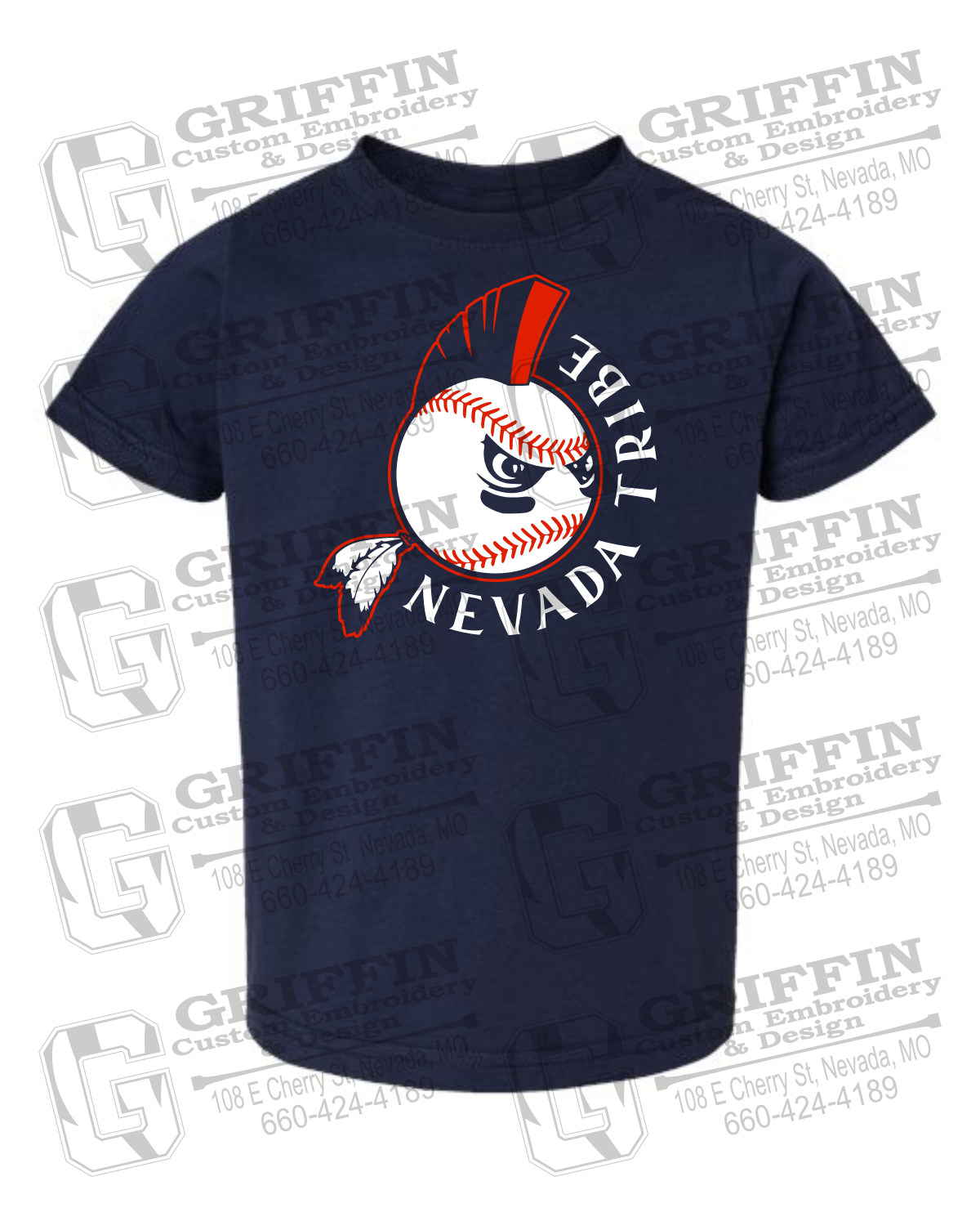 Toddler/Infant Cotton T-Shirt - Tribe Baseball 25-A