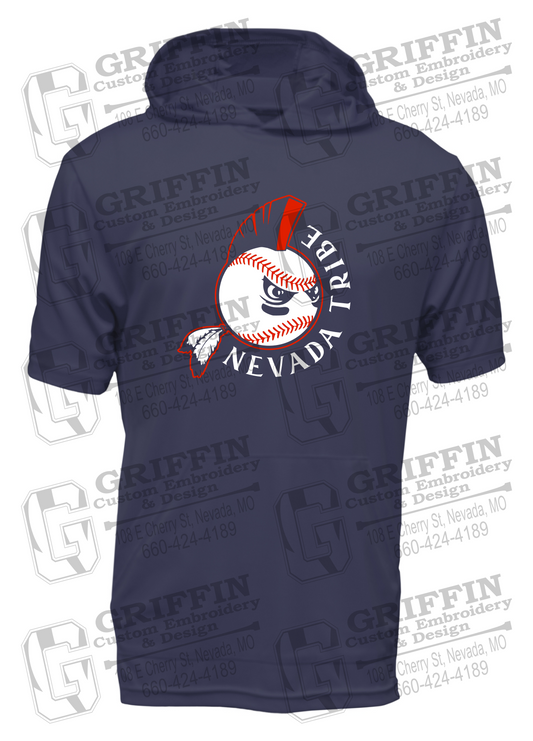 Dry-Fit Short Sleeve T-Shirt Hoodie - Tribe Baseball 25-A