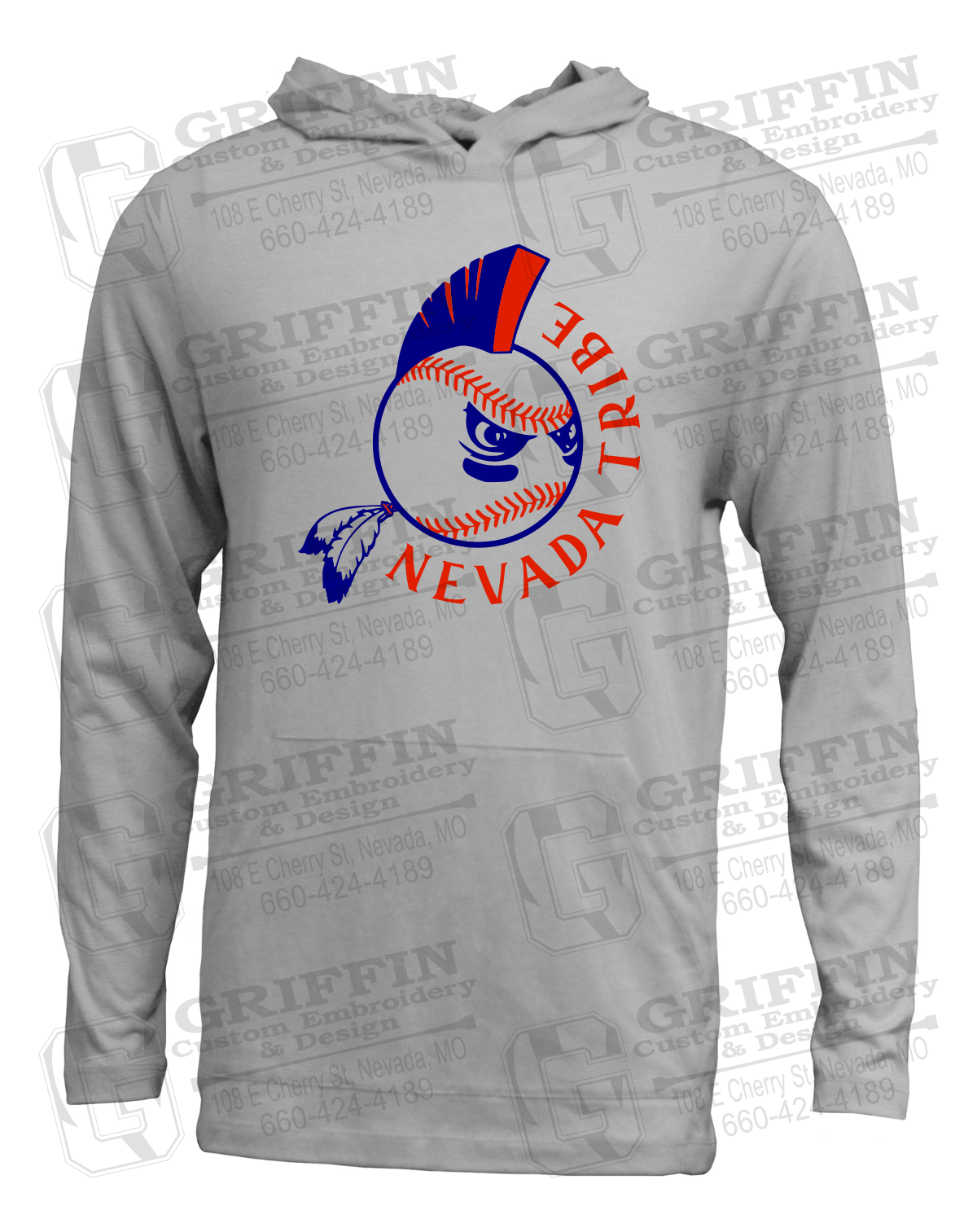 Soft-Tek T-Shirt Hoodie - Tribe Baseball 25-A