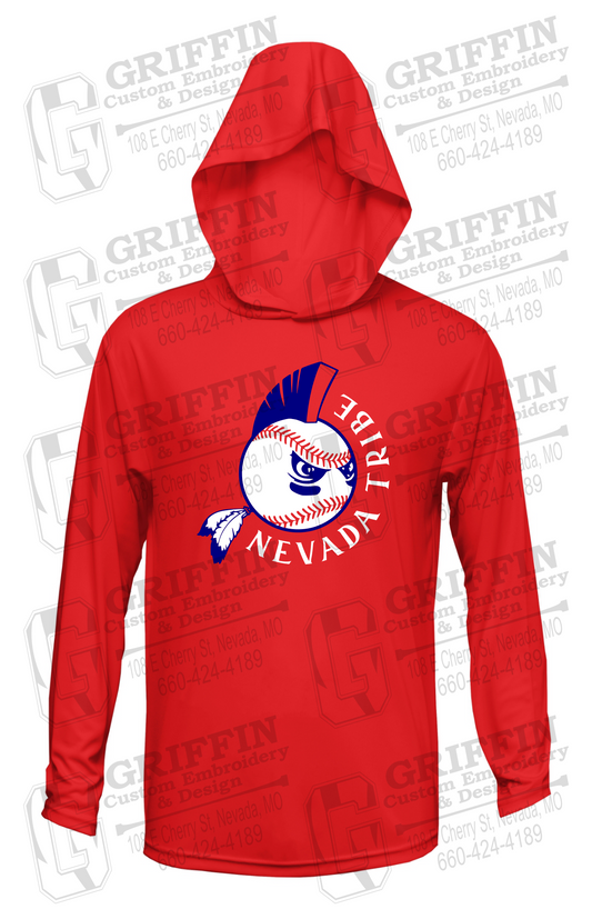 Dry-Fit Long Sleeve T-Shirt Hoodie - Tribe Baseball 25-A