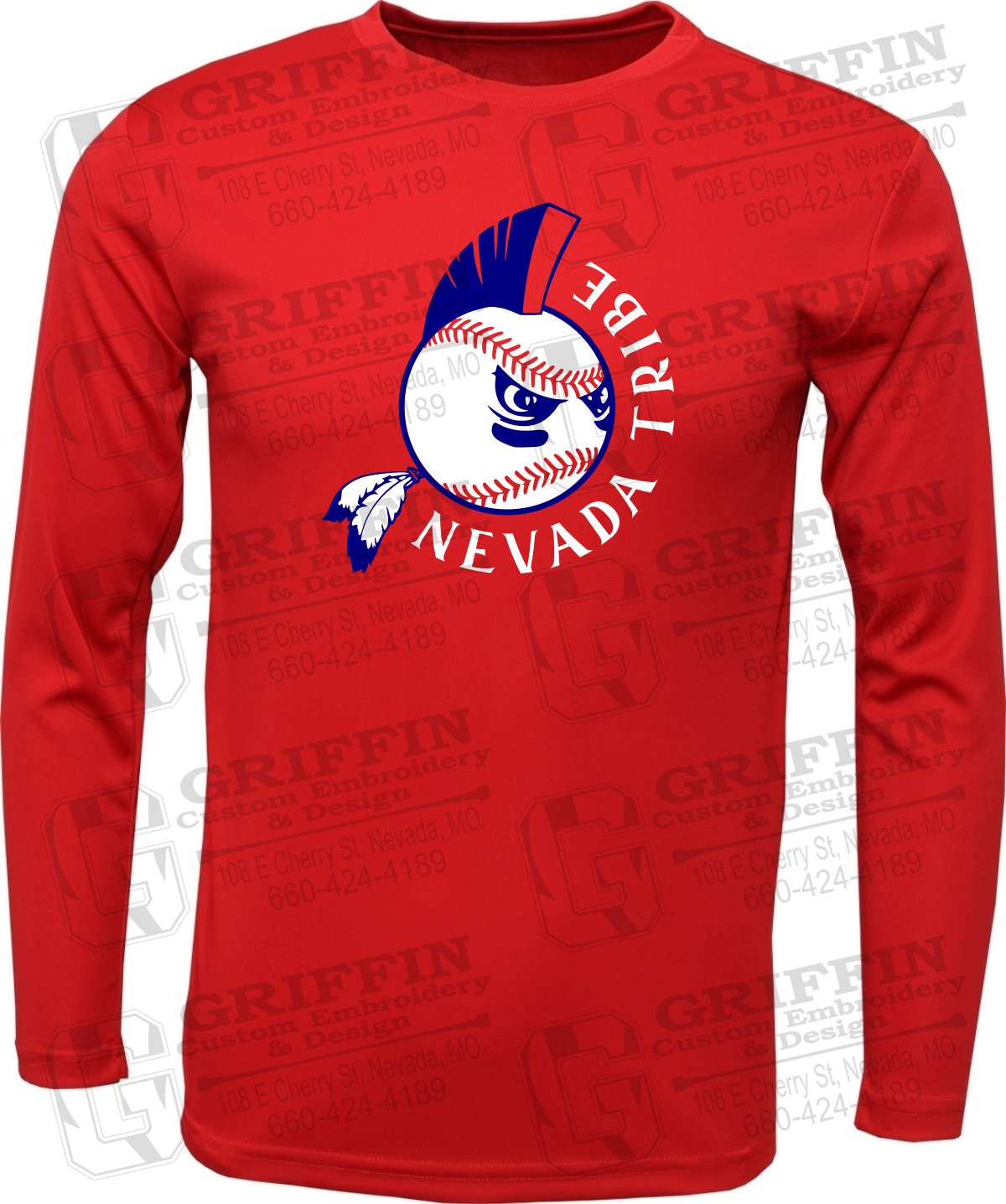 Dry-Fit Long Sleeve T-Shirt - Tribe Baseball 25-A