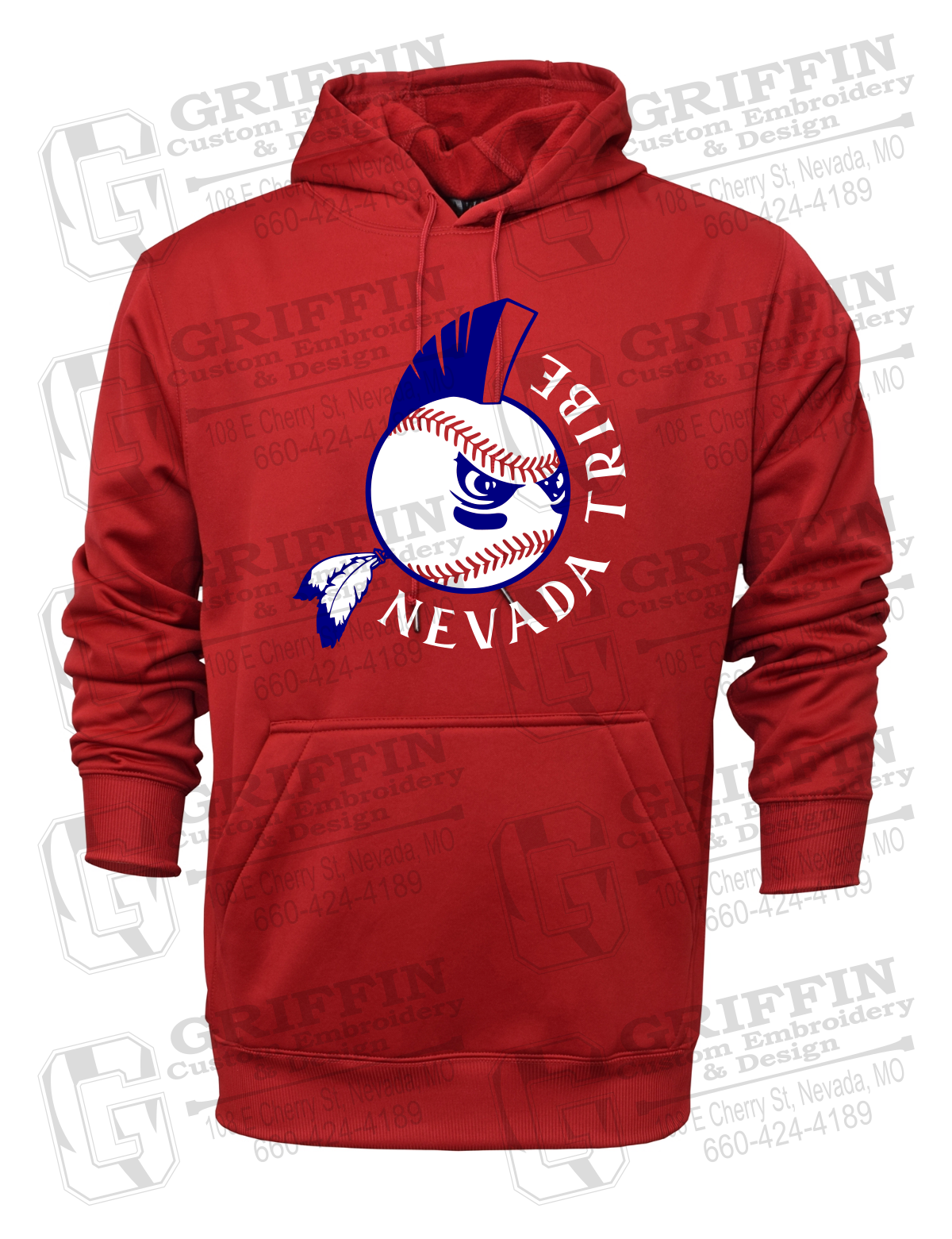 Performance Fleece Hoodie - Tribe Baseball 25-A