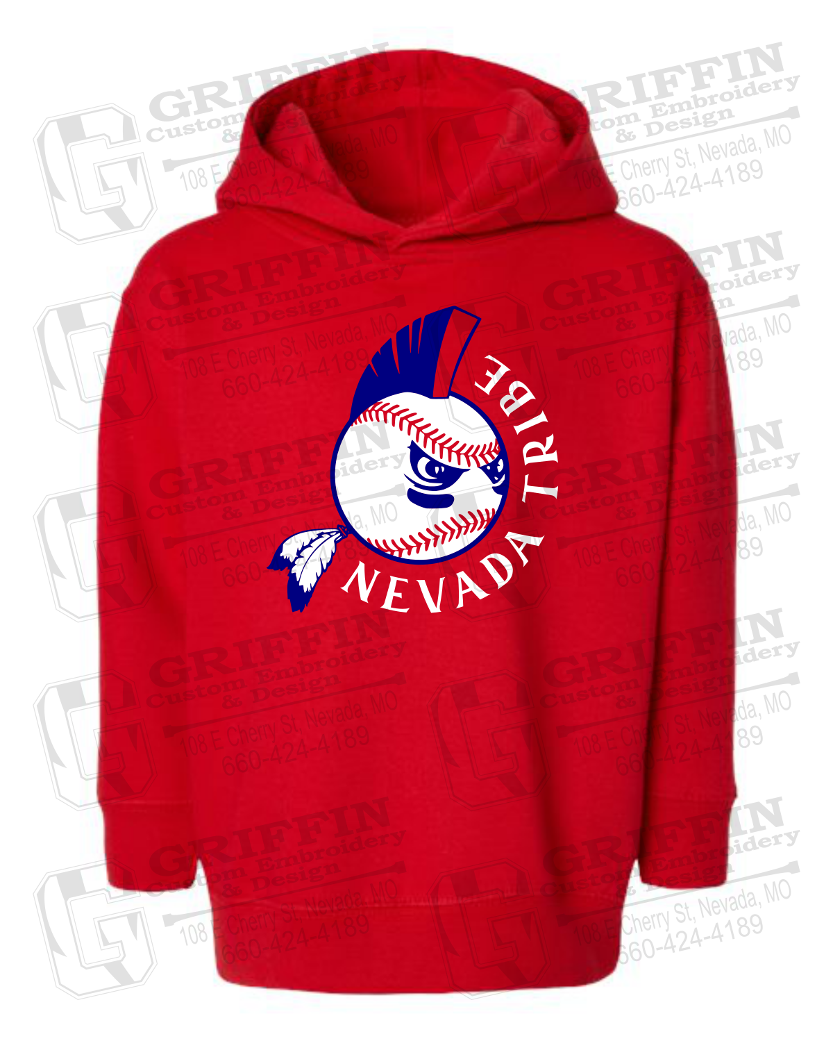 Toddler Hoodie - Tribe Baseball 25-A