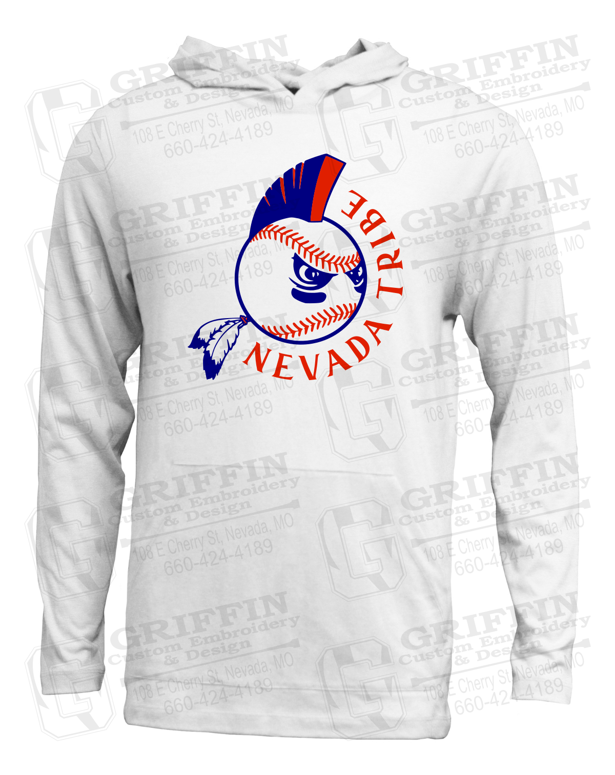 Soft-Tek T-Shirt Hoodie - Tribe Baseball 25-A