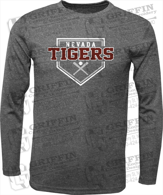 Dry-Fit Long Sleeve T-Shirt - Baseball - Nevada Tigers 25-A