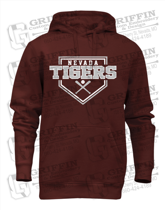 Heavyweight Fleece Hoodie - Baseball - Nevada Tigers 25-A